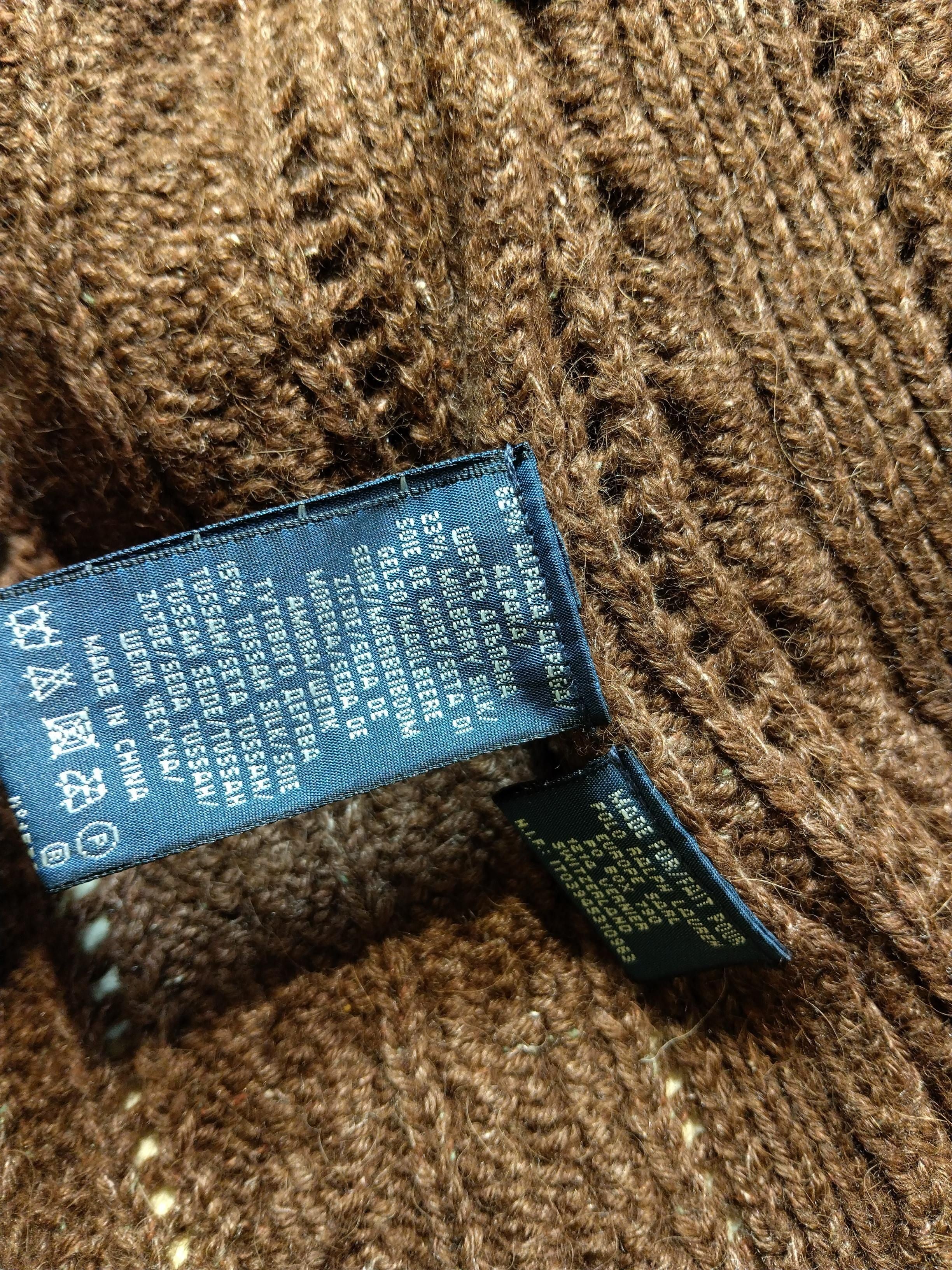 Ralph Lauren Women's Cardigan XS Brown Wool with Nylon, Silk Collared Cardigan - Image 6