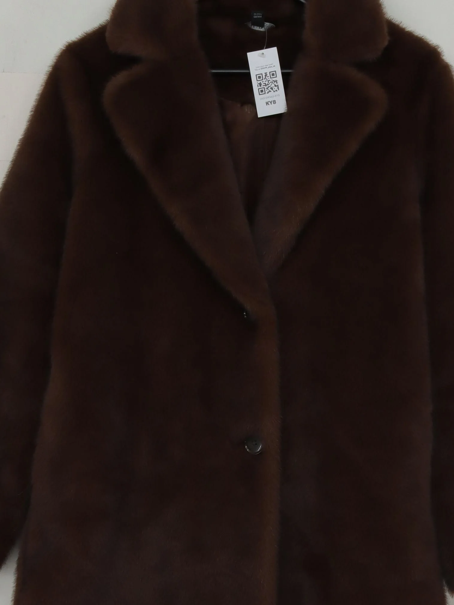 Ralph Lauren Women's Coat S Brown 100% Polyester Overcoat - Image 3