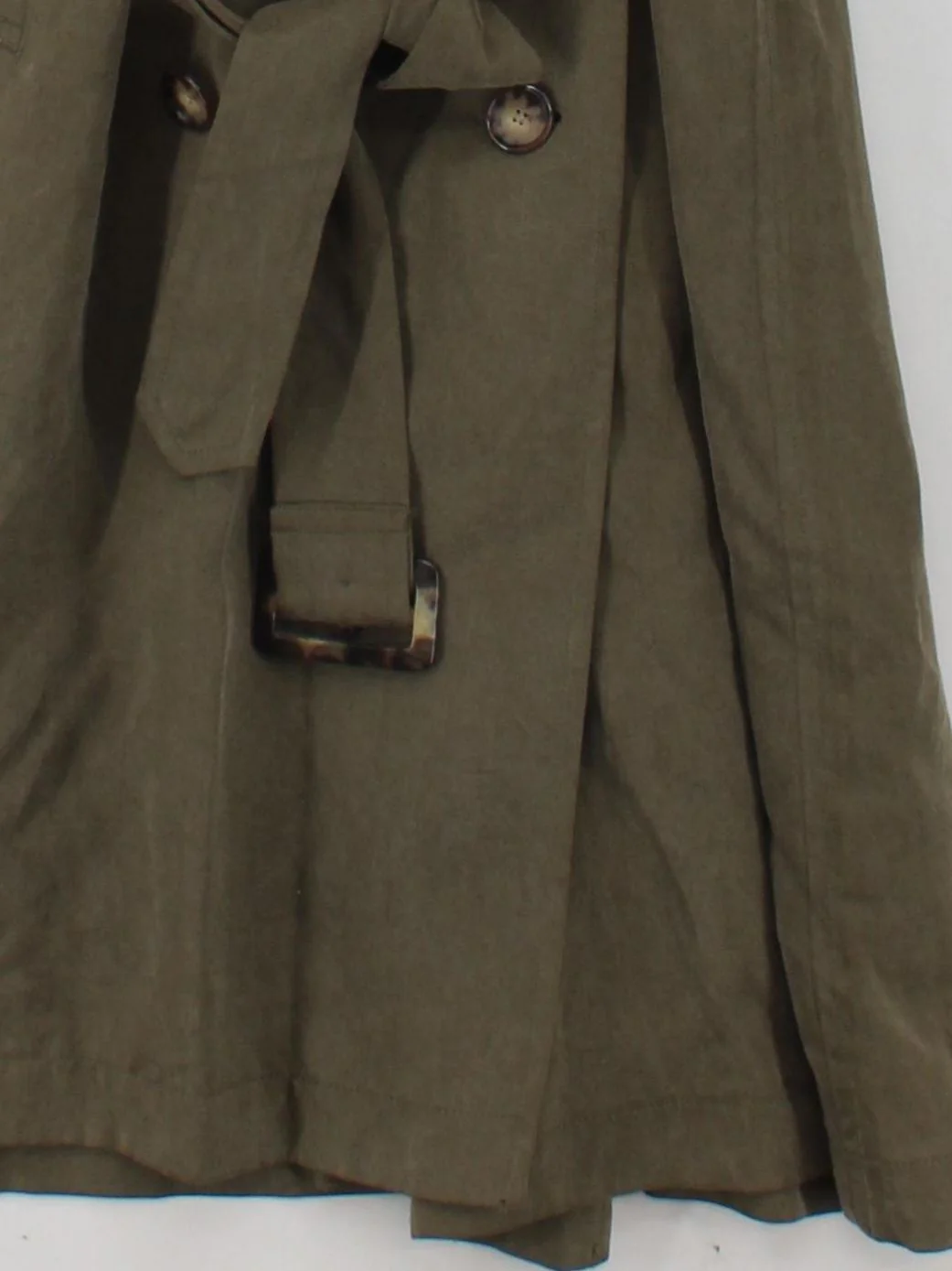 Ralph Lauren Women's Coat UK 2 Green 100% Lyocell Modal Trench Coat - Image 4