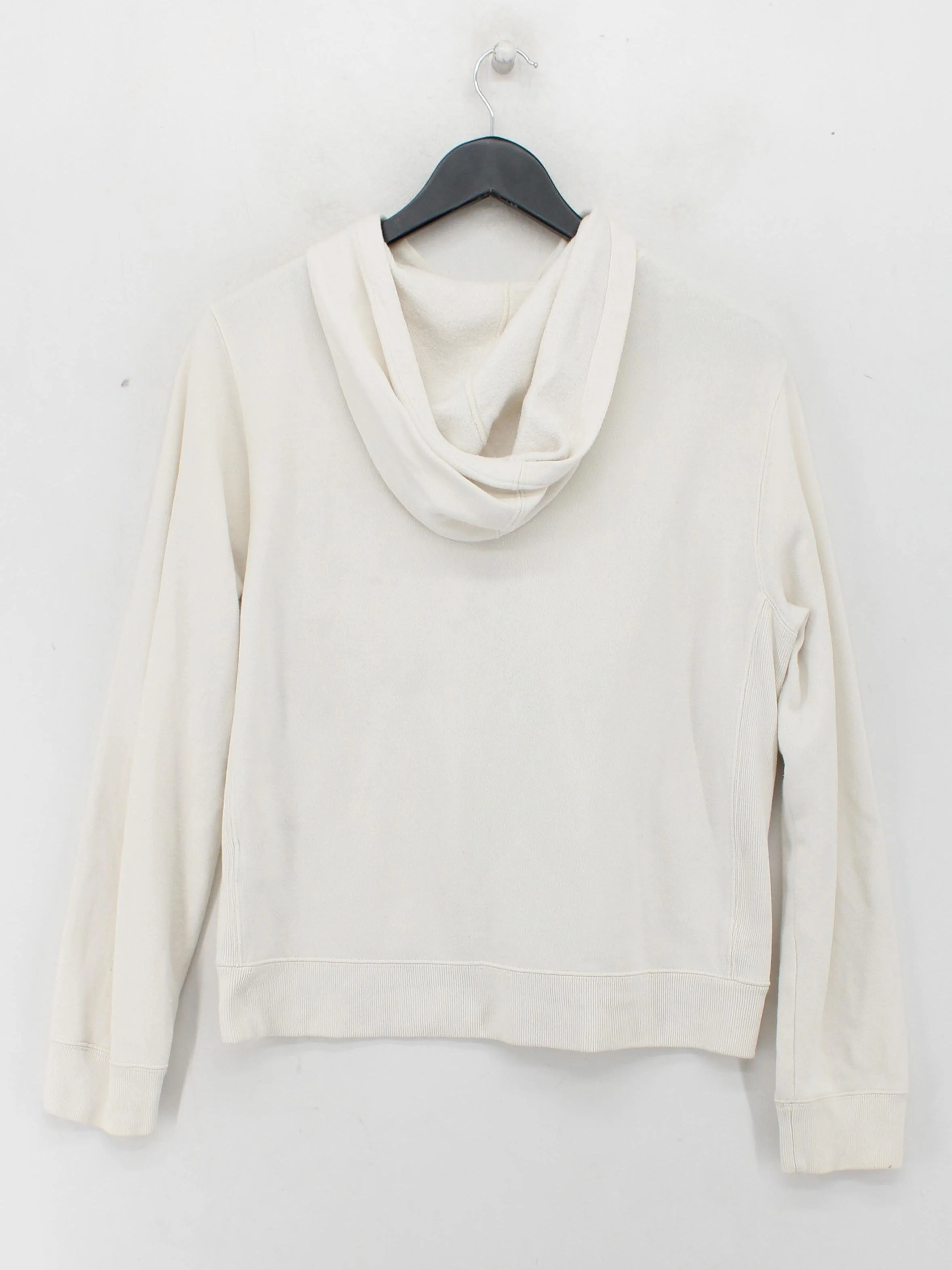 Ralph Lauren Women's Hoodie L Cream Cotton with Acrylic Pullover - Image 2