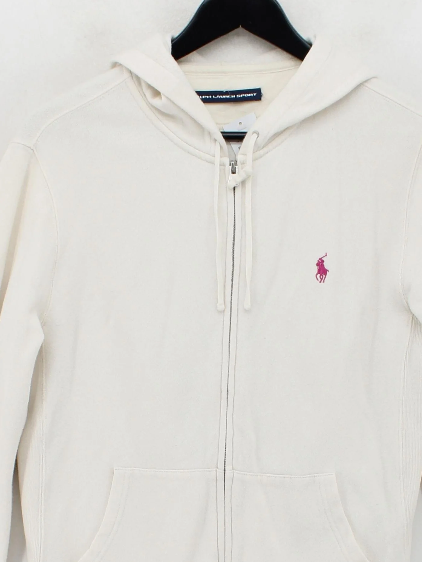 Ralph Lauren Women's Hoodie L Cream Cotton with Acrylic Pullover - Image 3