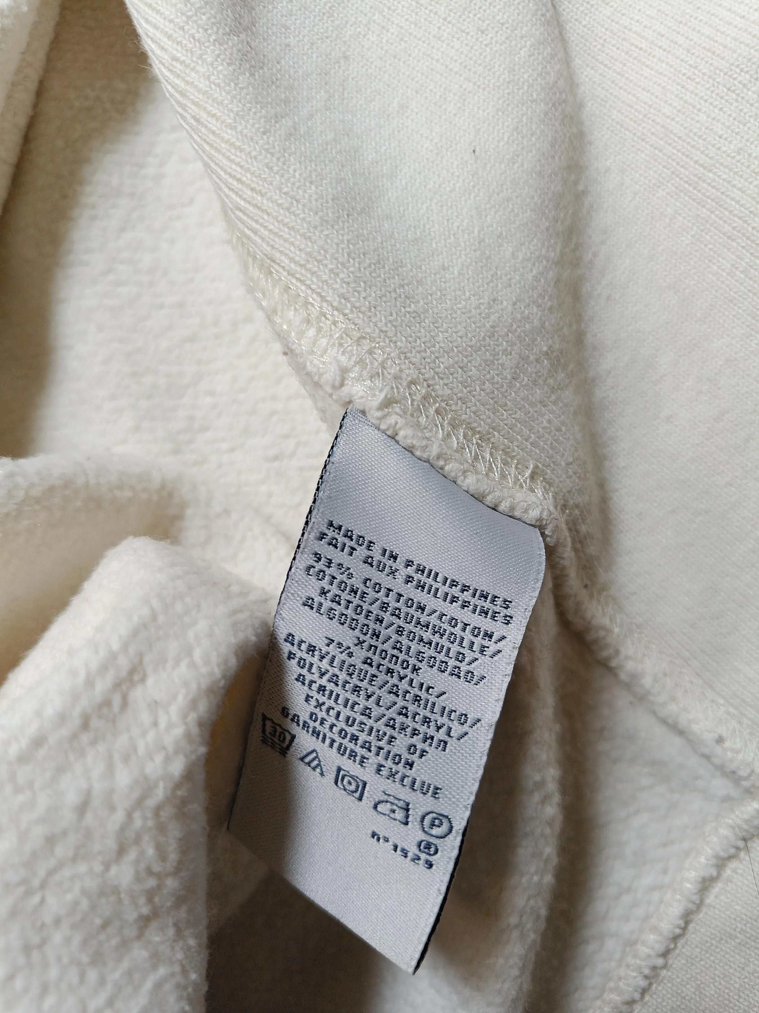 Ralph Lauren Women's Hoodie L Cream Cotton with Acrylic Pullover - Image 7