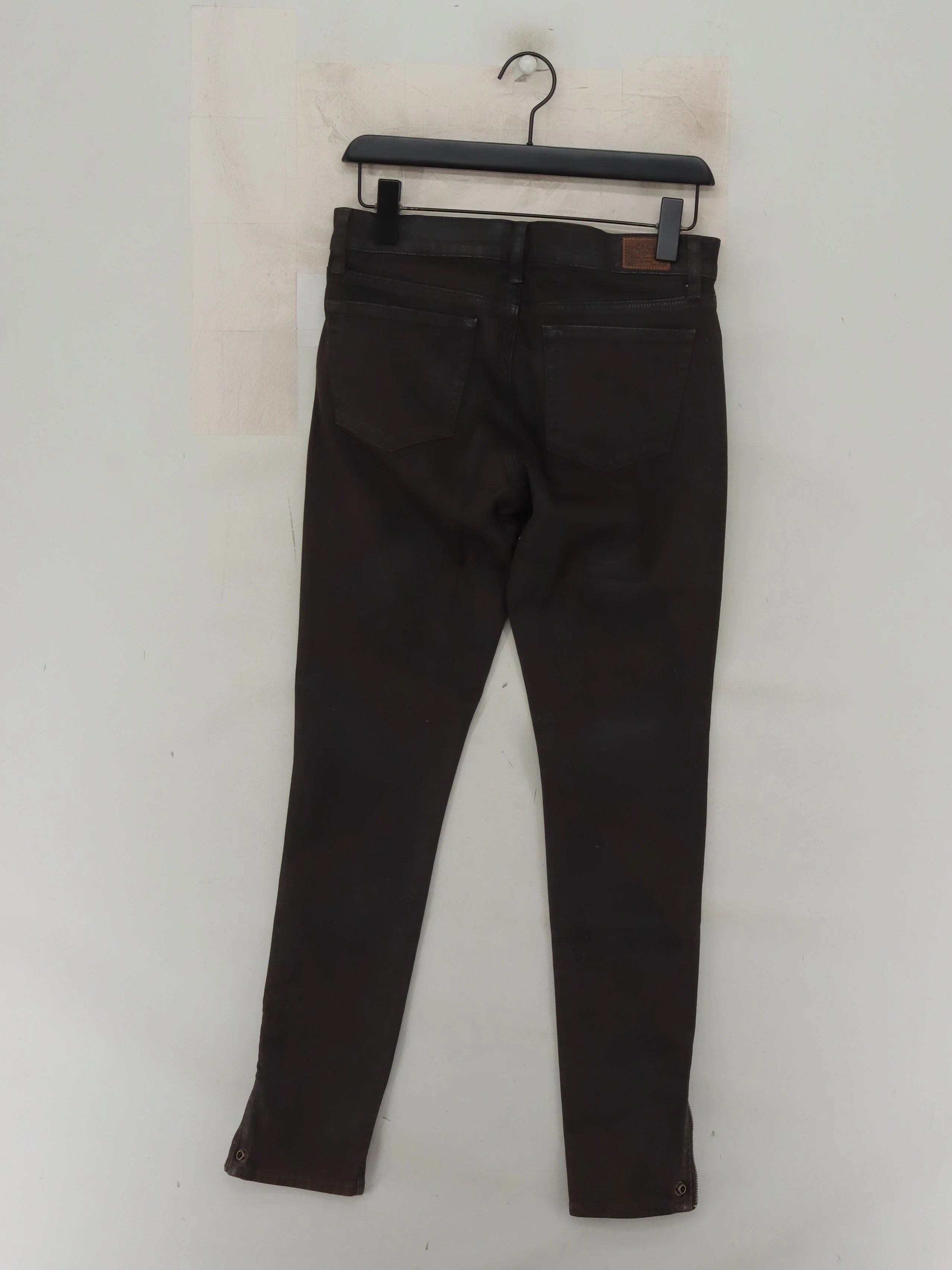 Ralph Lauren Women's Jeans W 29 in Brown Cotton with Polyester, Elastane Skinny - Image 2