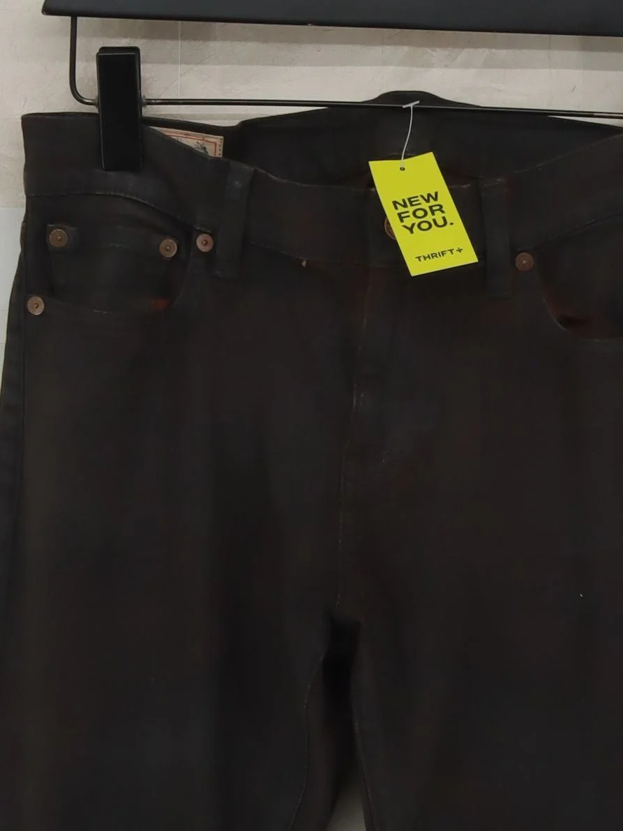 Ralph Lauren Women's Jeans W 29 in Brown Cotton with Polyester, Elastane Skinny - Image 3