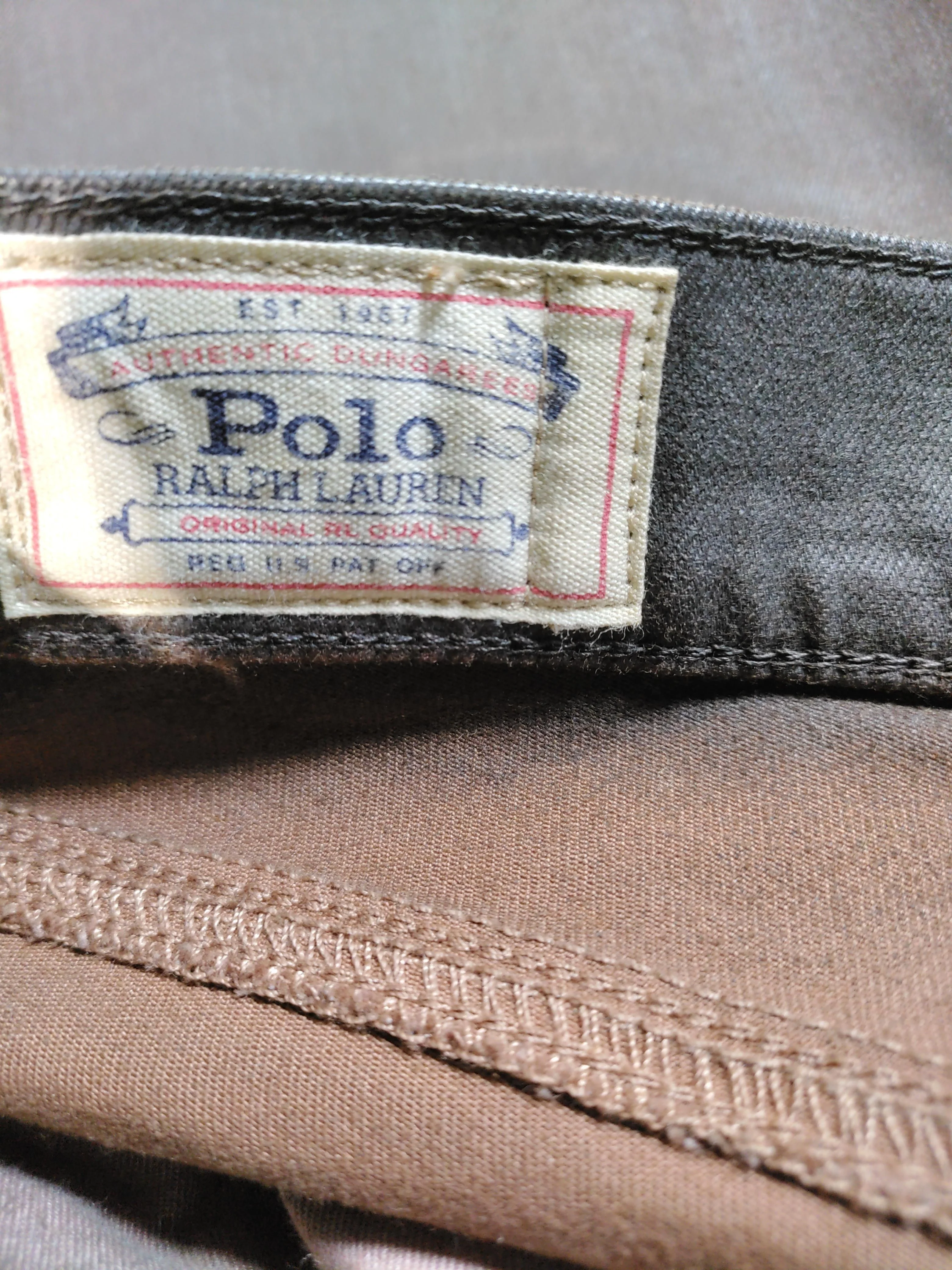 Ralph Lauren Women's Jeans W 29 in Brown Cotton with Polyester, Elastane Skinny - Image 5