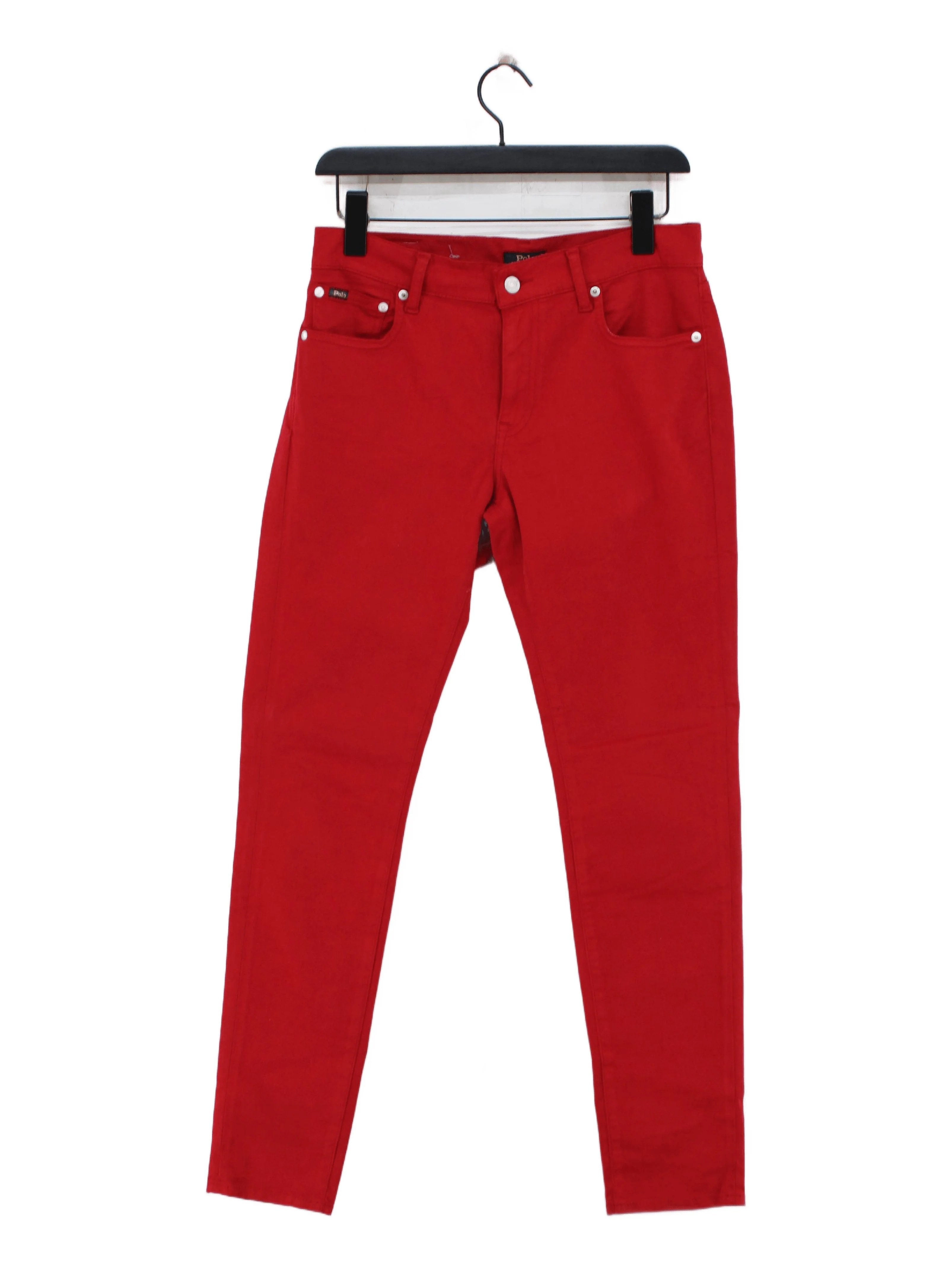 Ralph Lauren Women's Jeans W 29 in Red Cotton with Elastane, Other Skinny