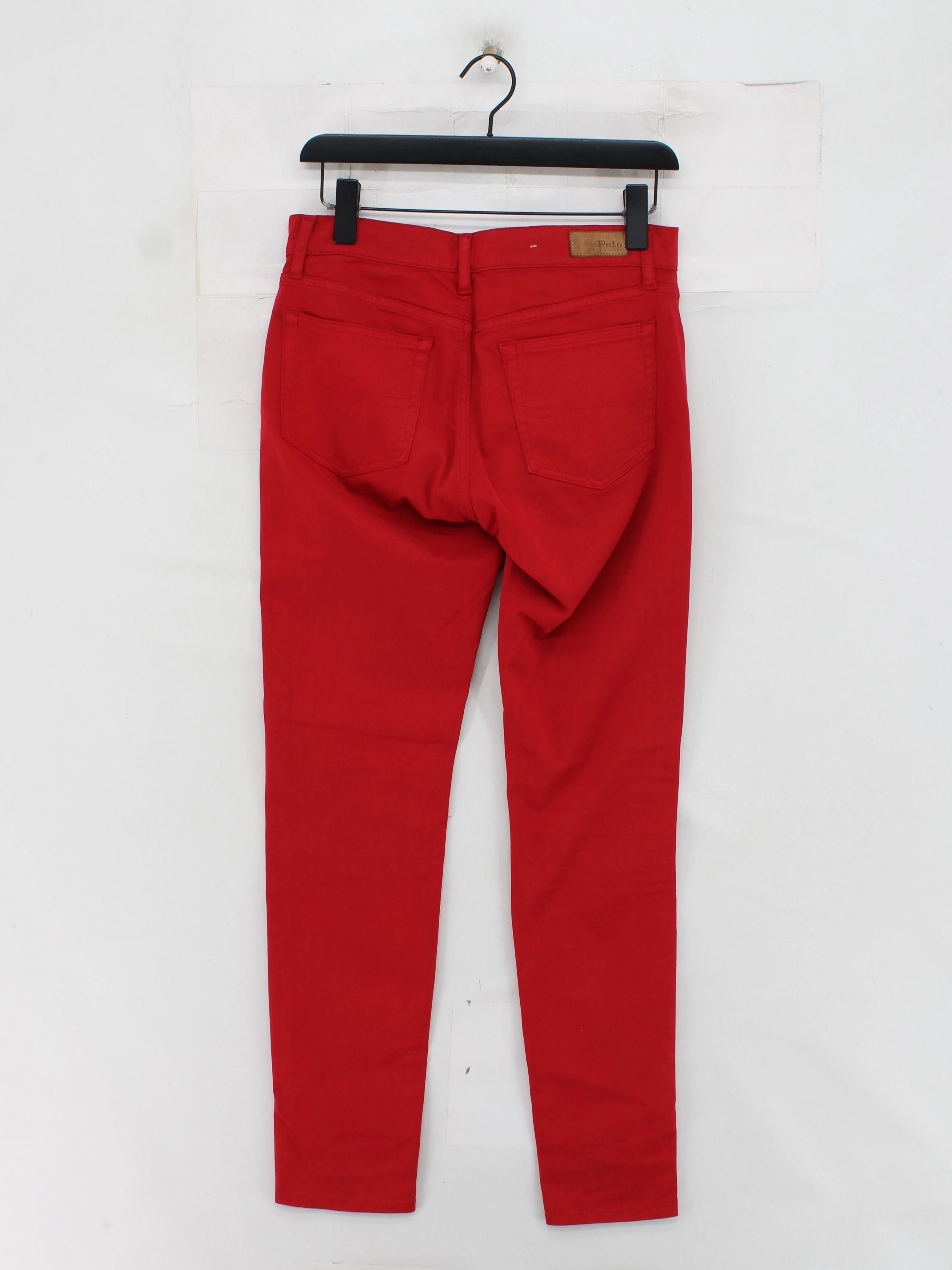 Ralph Lauren Women's Jeans W 29 in Red Cotton with Elastane, Other Skinny - Image 2