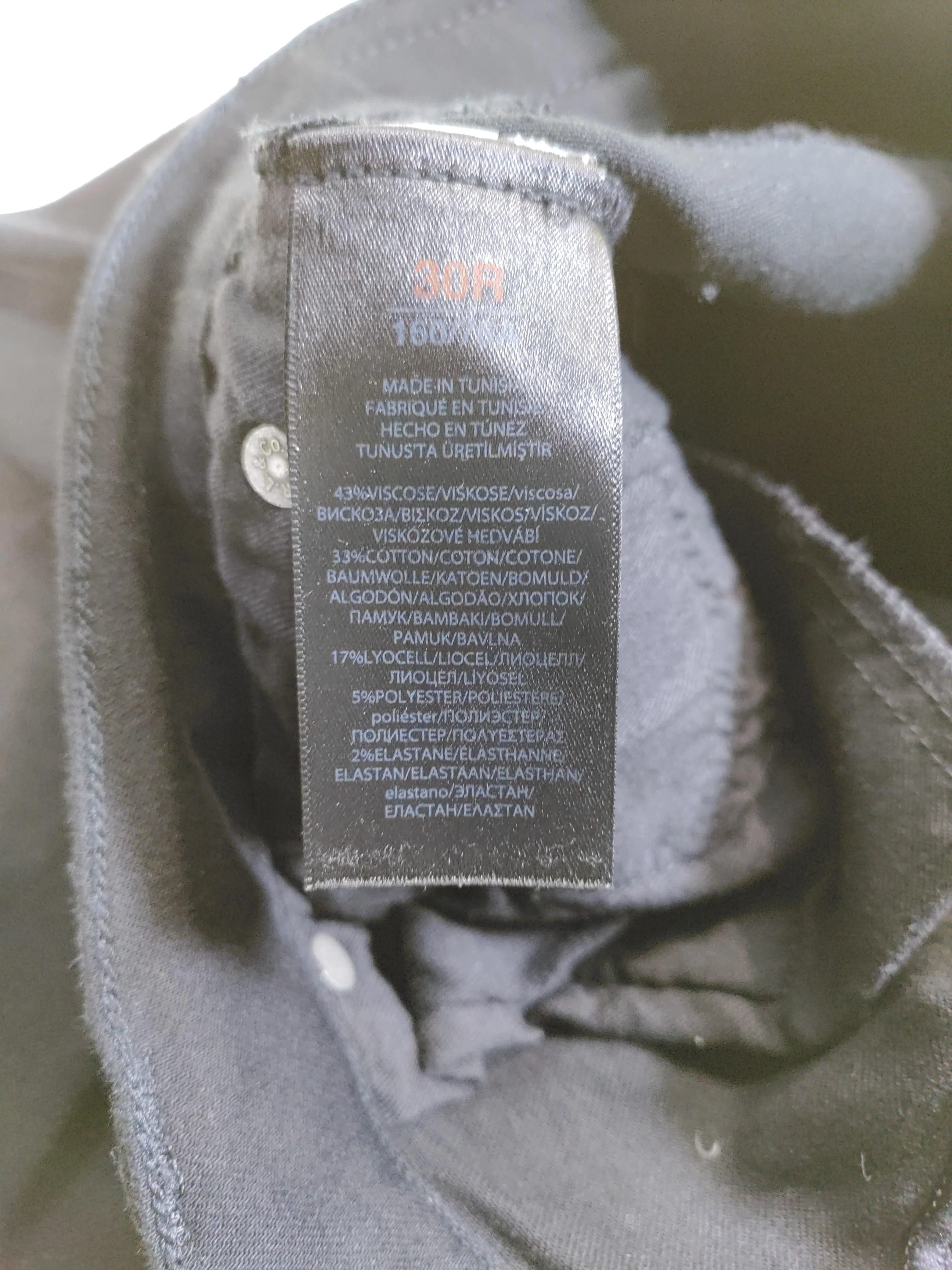 Ralph Lauren Women's Jeans W 30 in Black Viscose - Image 6