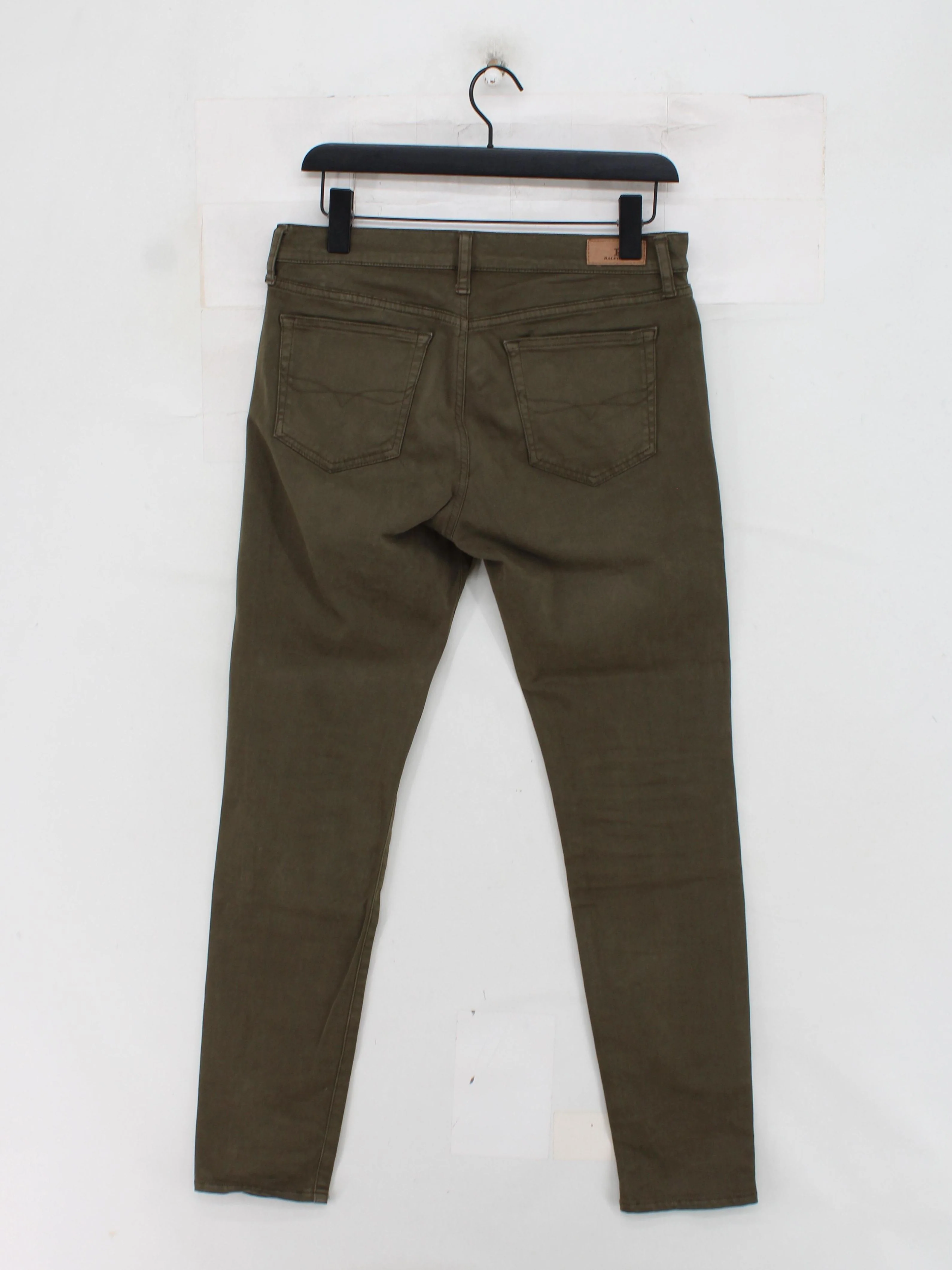 Ralph Lauren Women's Jeans W 30 in Green Cotton with Elastane Skinny - Image 2