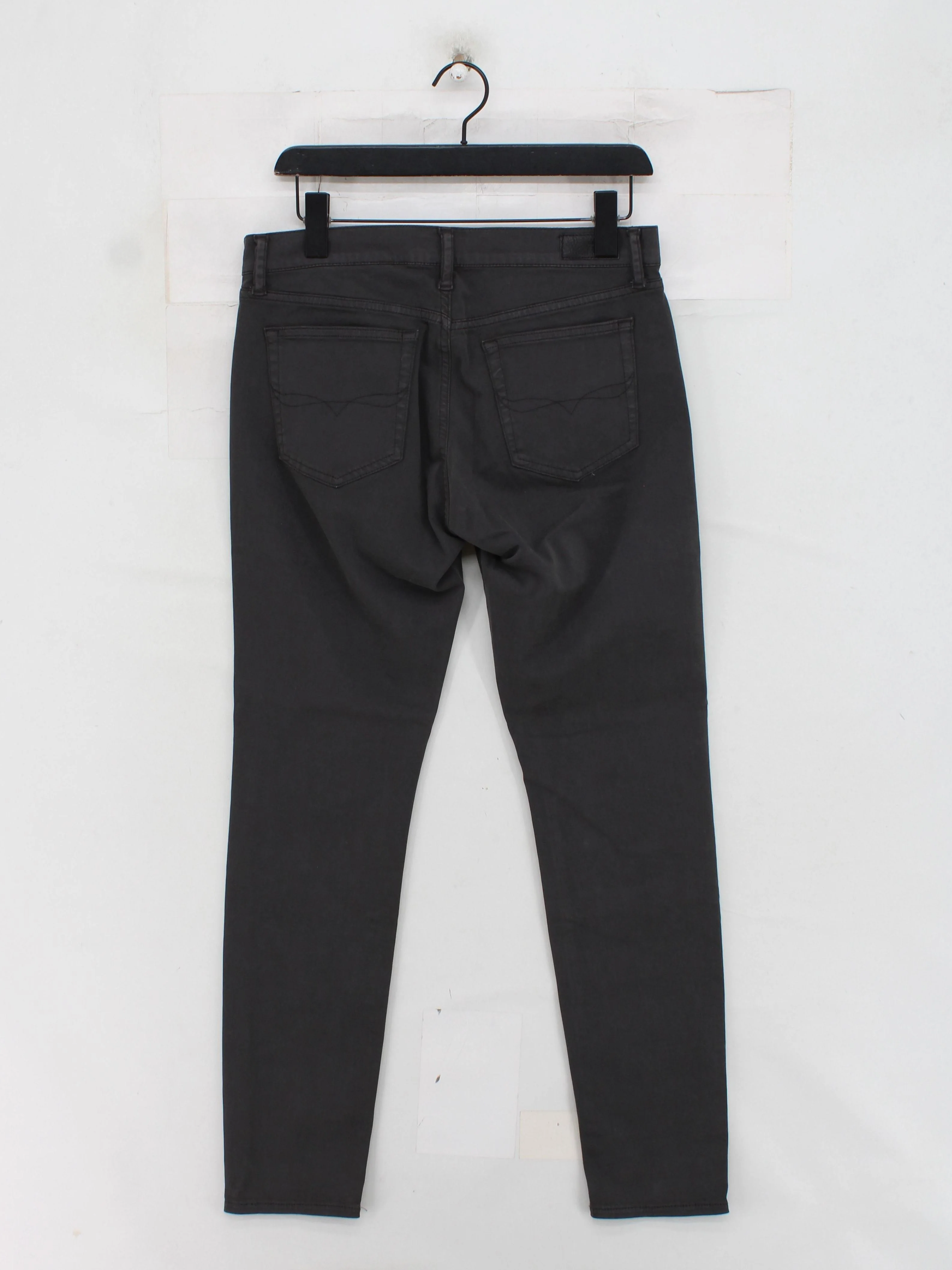 Ralph Lauren Women's Jeans W 30 in Grey Cotton with Elastane Skinny - Image 2
