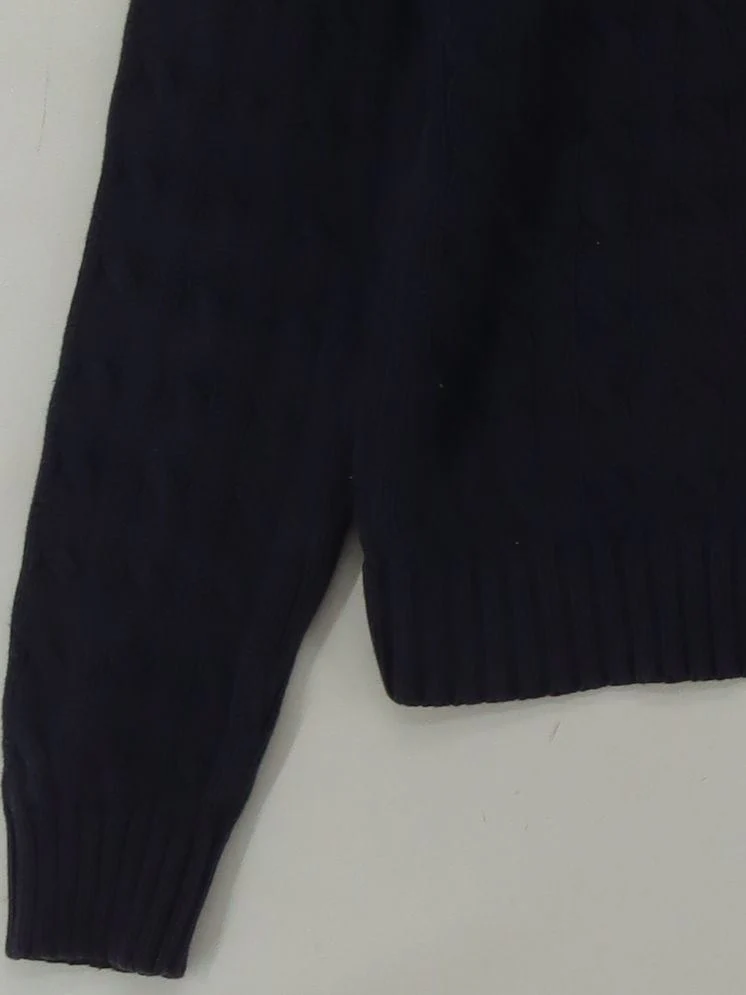 Ralph Lauren Women's Jumper L Blue 100% Cotton Crew Neck Pullover - Image 4