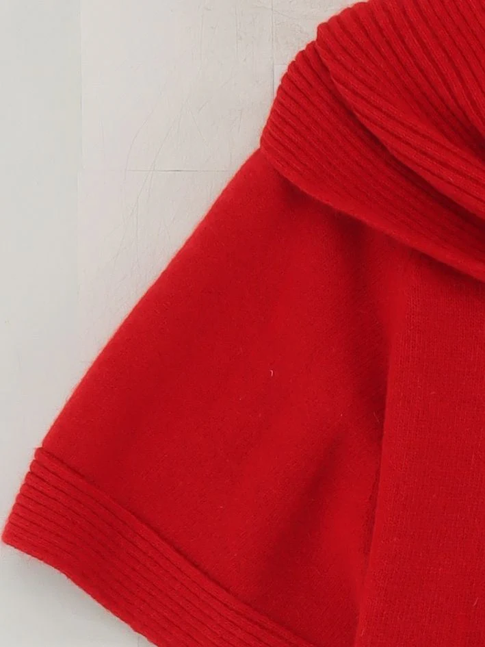 Ralph Lauren Women's Jumper M Red 100% Wool High Neck Pullover - Image 4