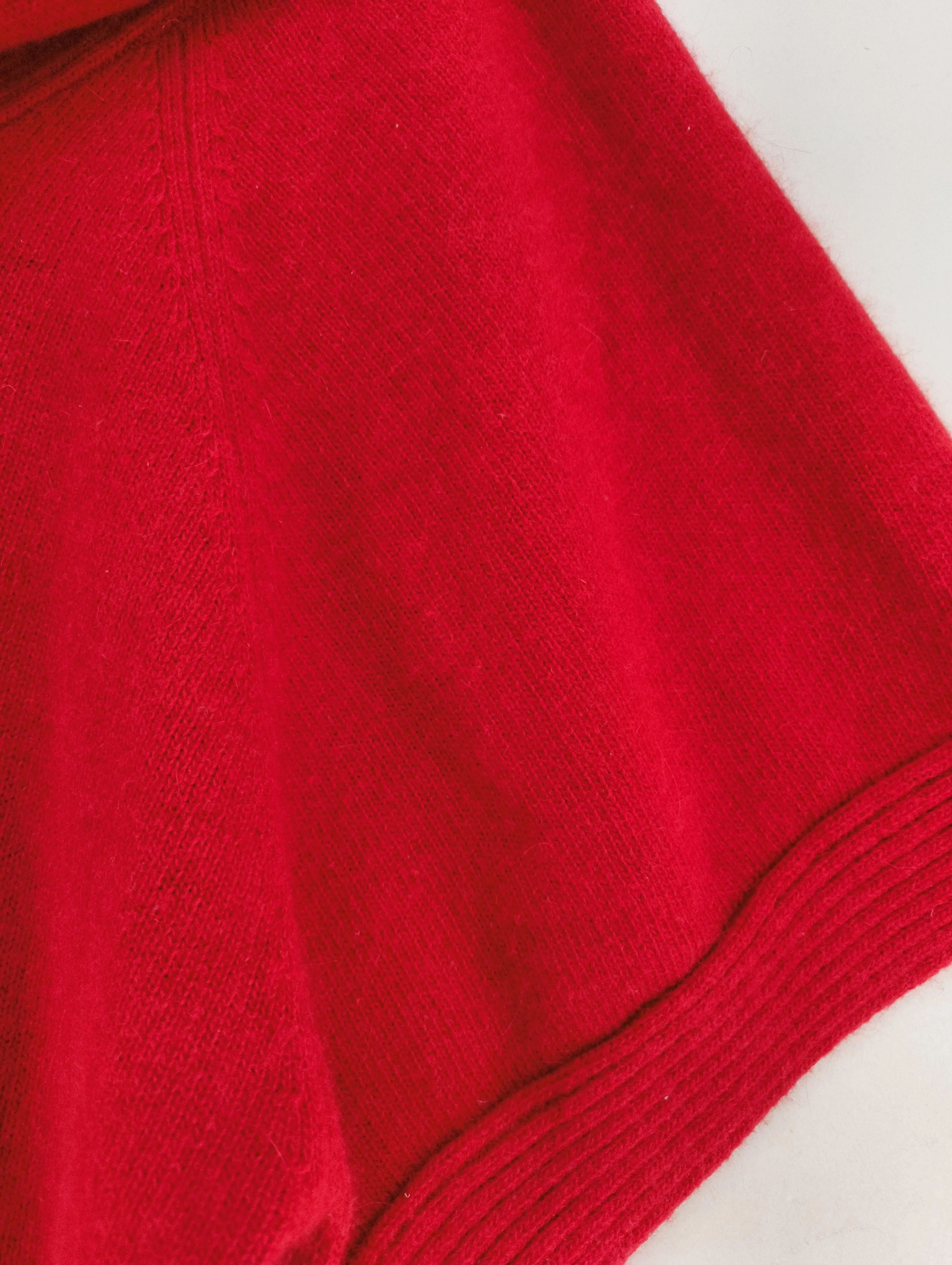 Ralph Lauren Women's Jumper M Red 100% Wool High Neck Pullover - Image 5