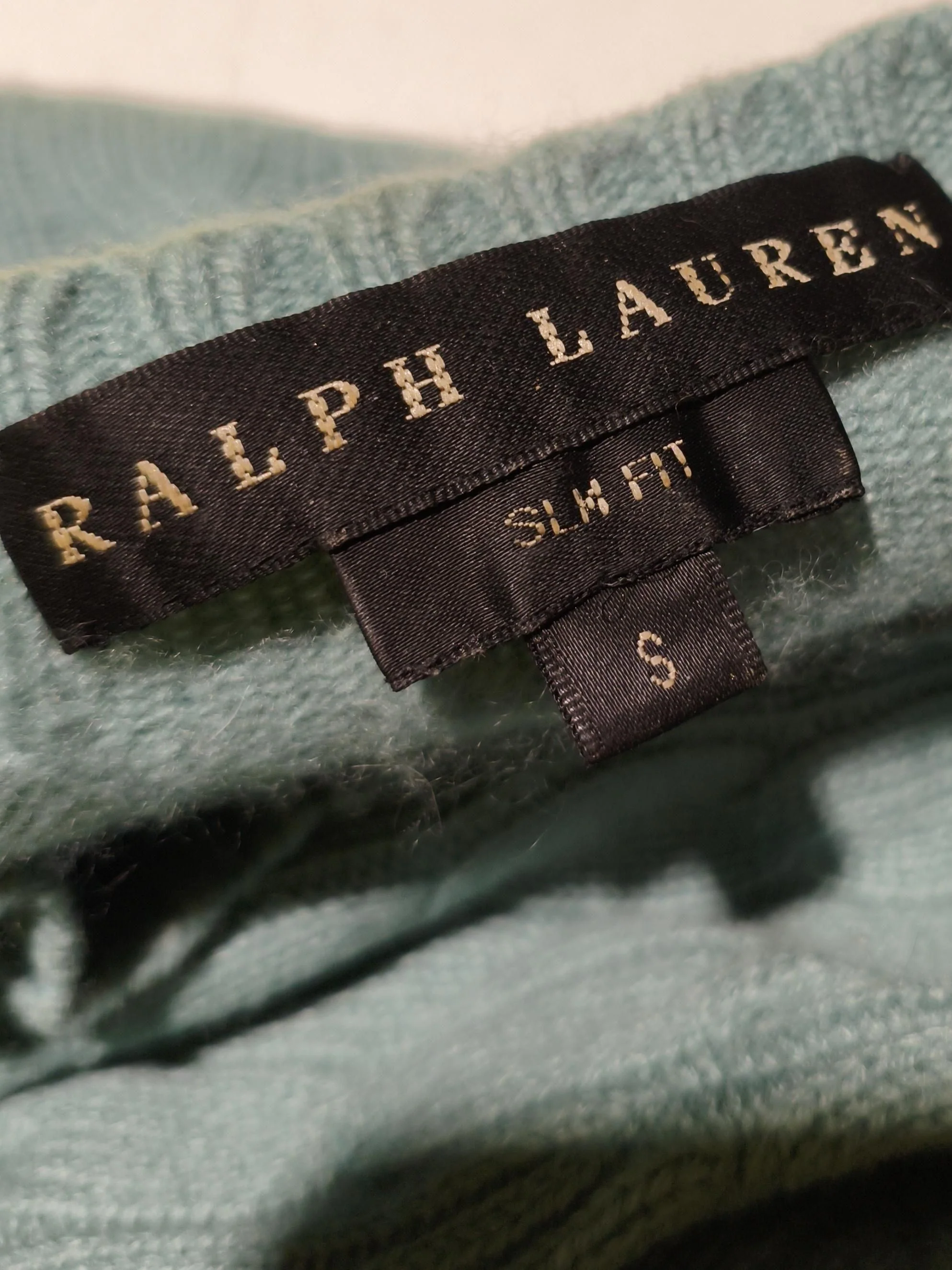 Ralph Lauren Women's Jumper S Green 100% Cashmere Crew Neck Pullover - Image 5