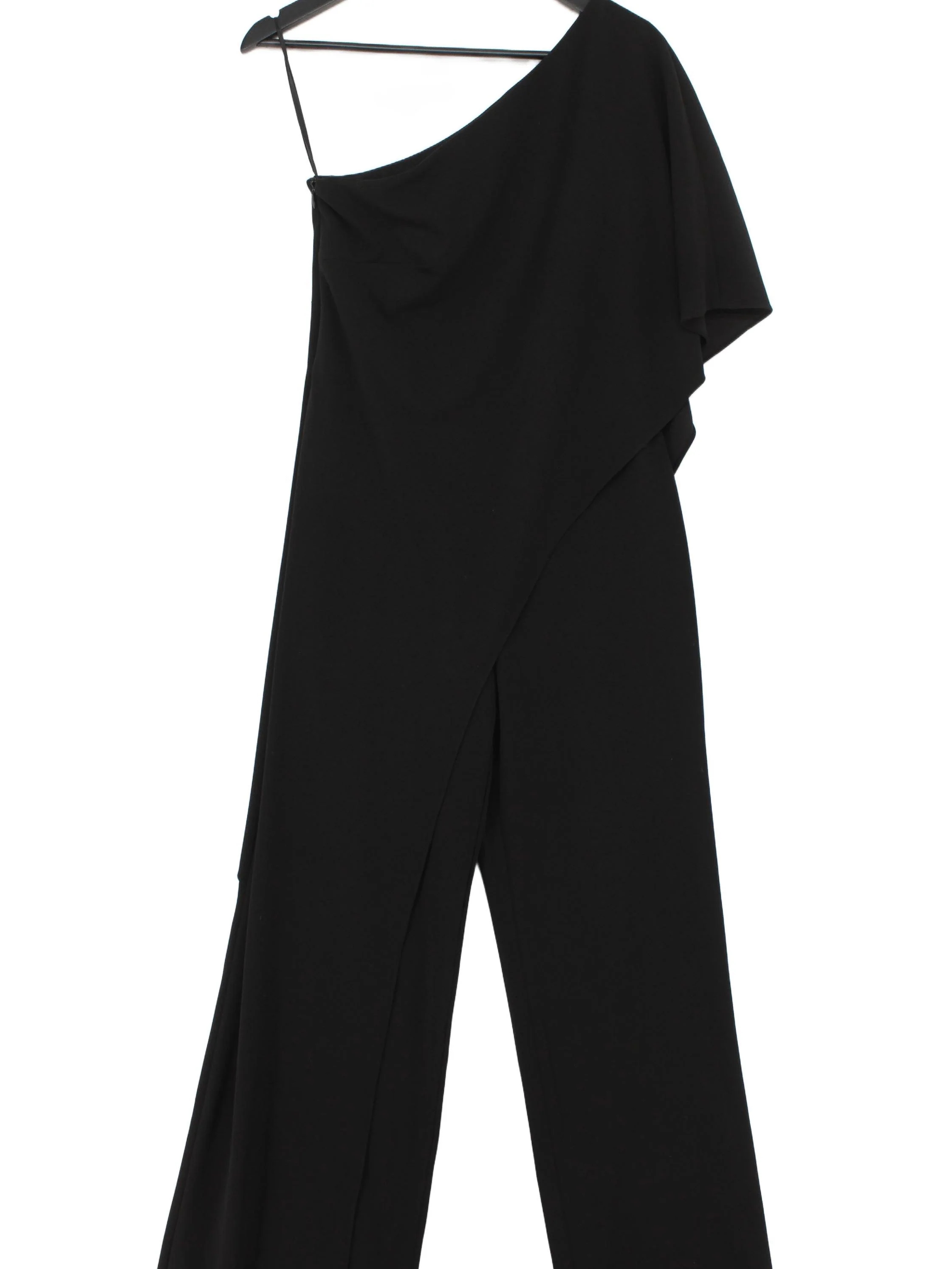 Ralph Lauren Women's Jumpsuit UK 10 Black Polyester with Elastane Jumpsuit