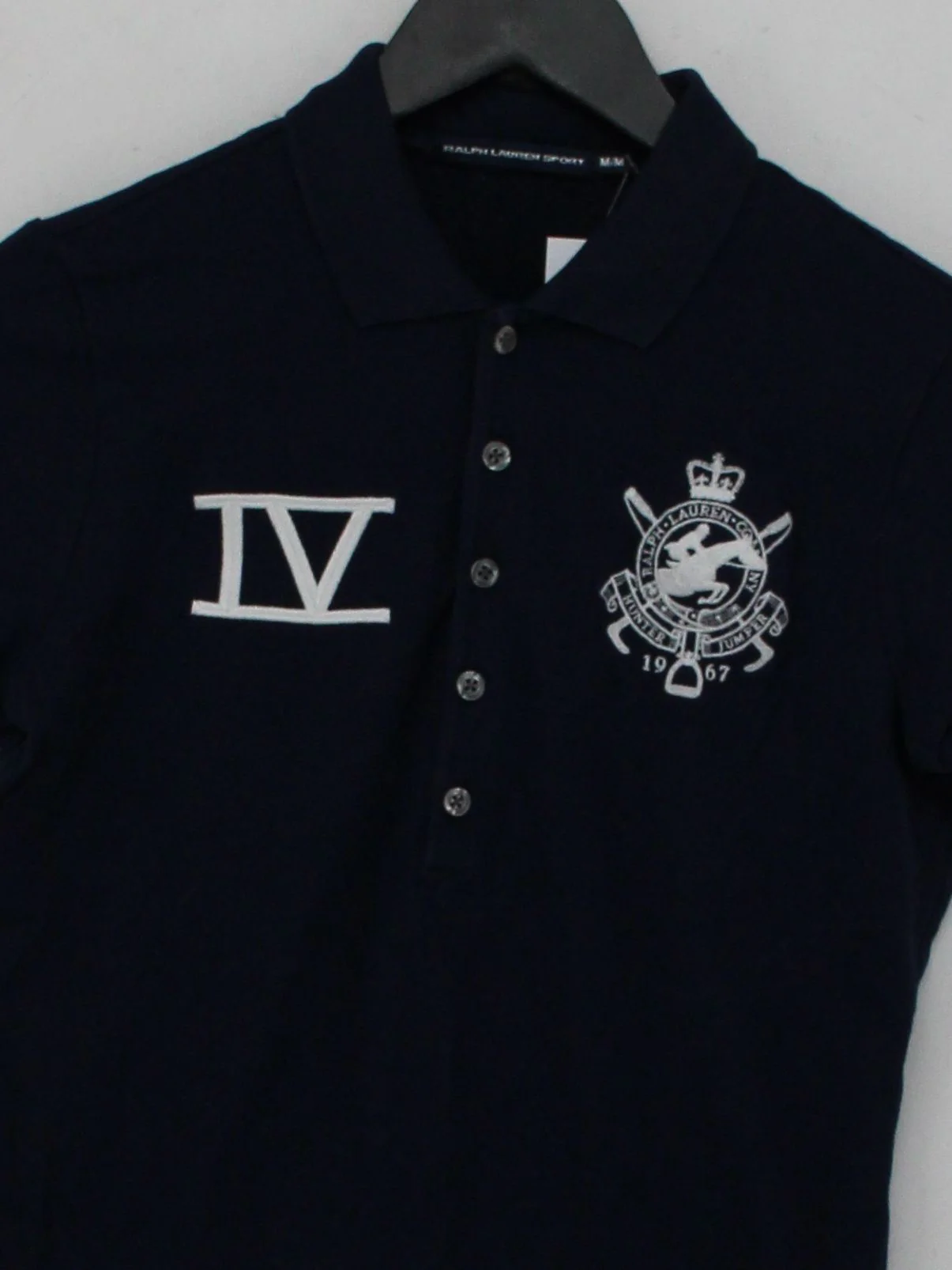 Ralph Lauren Women's Polo M Blue Cotton with Elastane Basic - Image 3