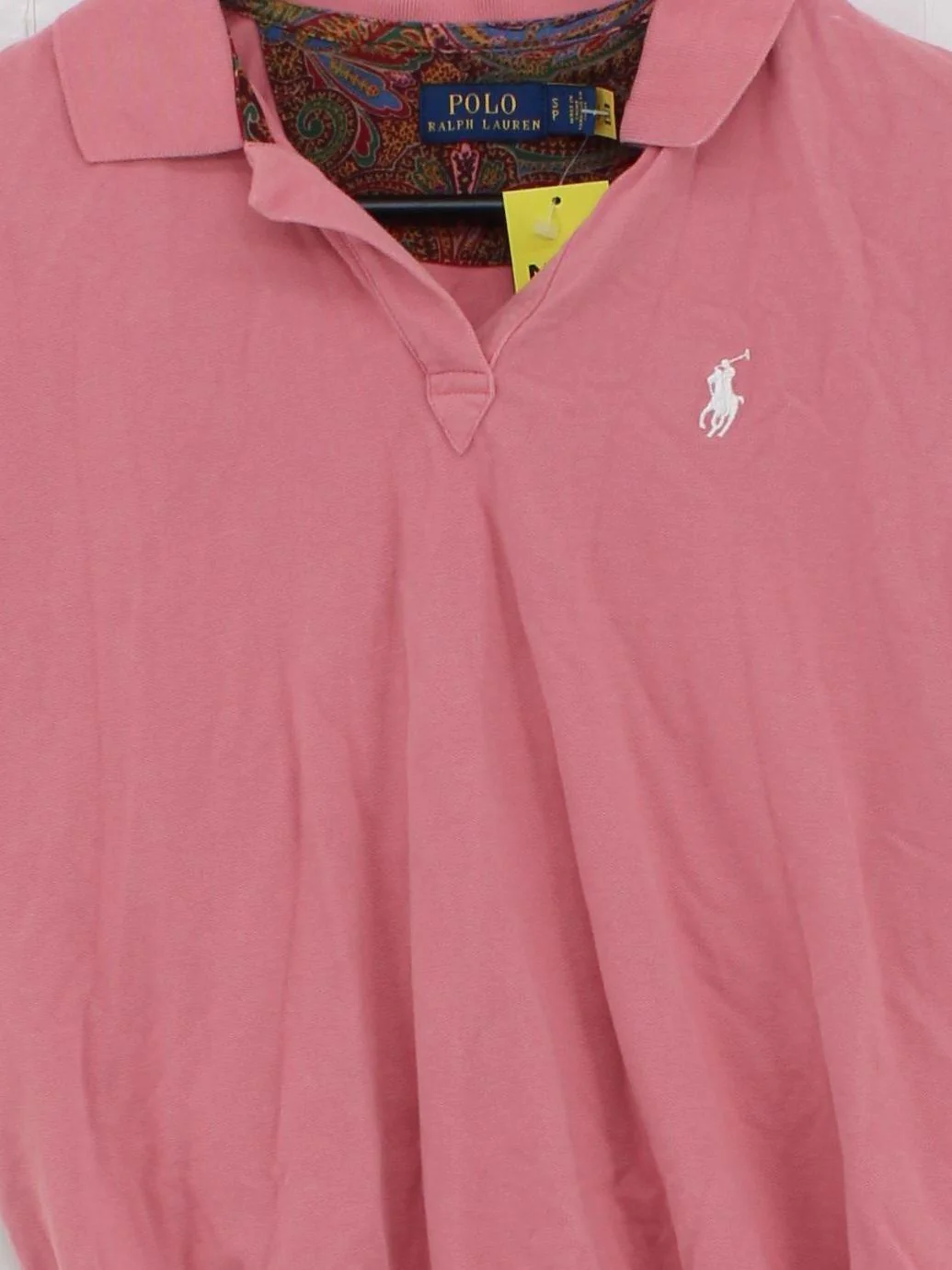 Ralph Lauren Women's Polo S Pink 100% Other Short Sleeve Collared Basic - Image 3