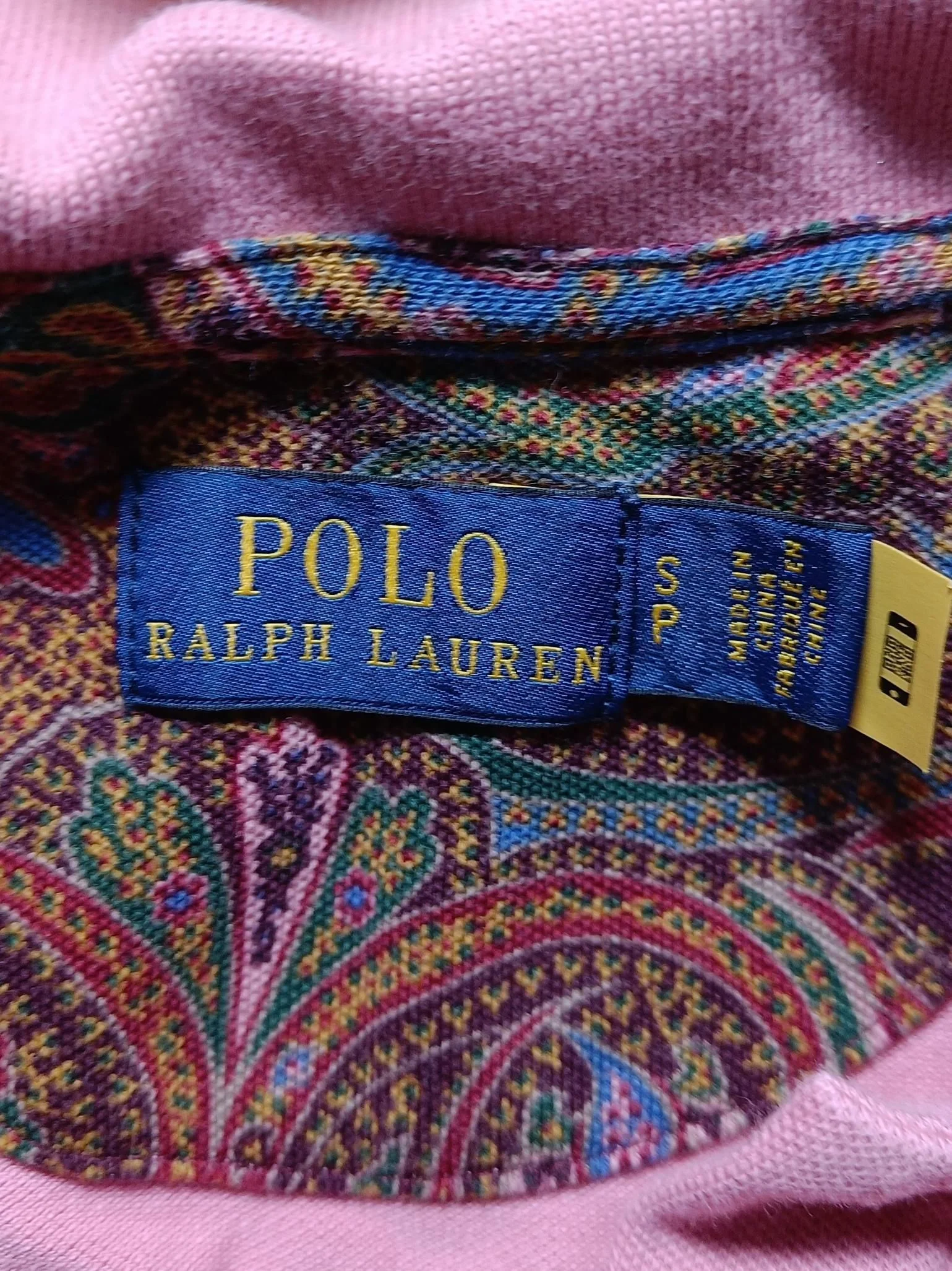 Ralph Lauren Women's Polo S Pink 100% Other Short Sleeve Collared Basic - Image 5