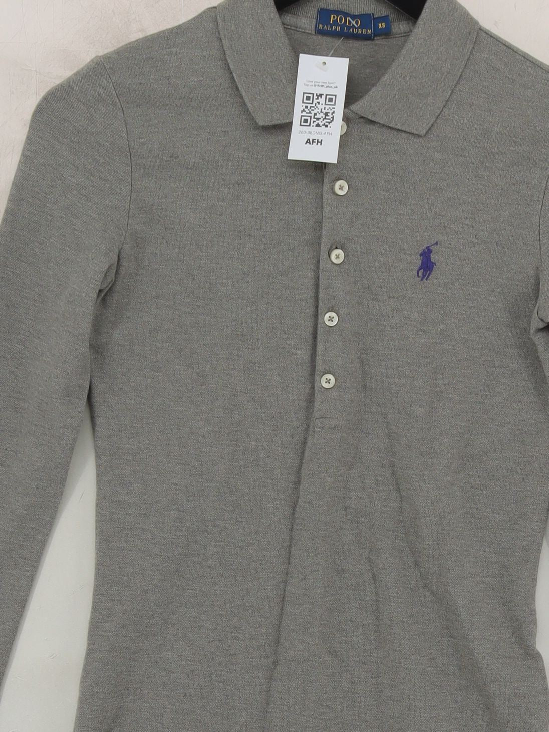 Ralph Lauren Women's Polo XS Grey Cotton with Elastane Basic - Image 3
