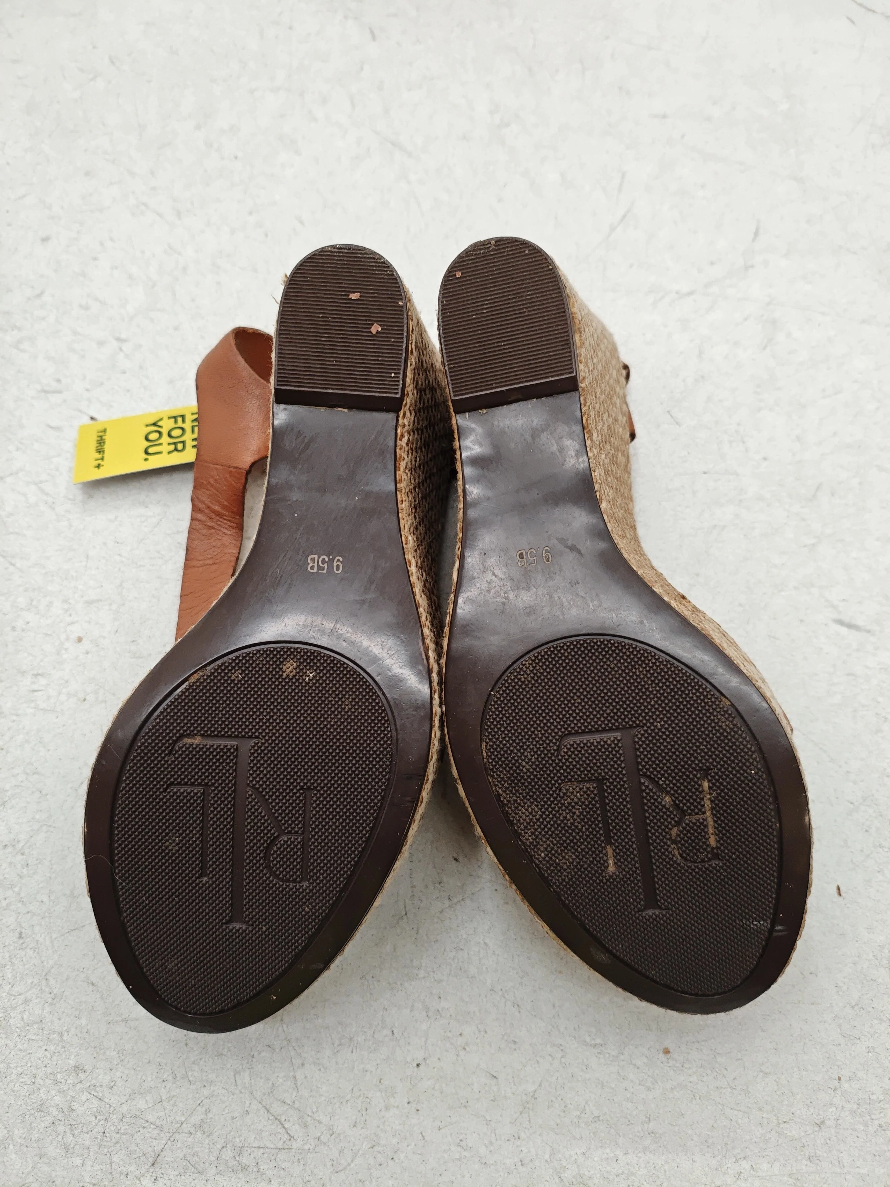 Ralph Lauren Women's Sandals UK 7.5 Brown Leather with Other Espadrille - Image 7