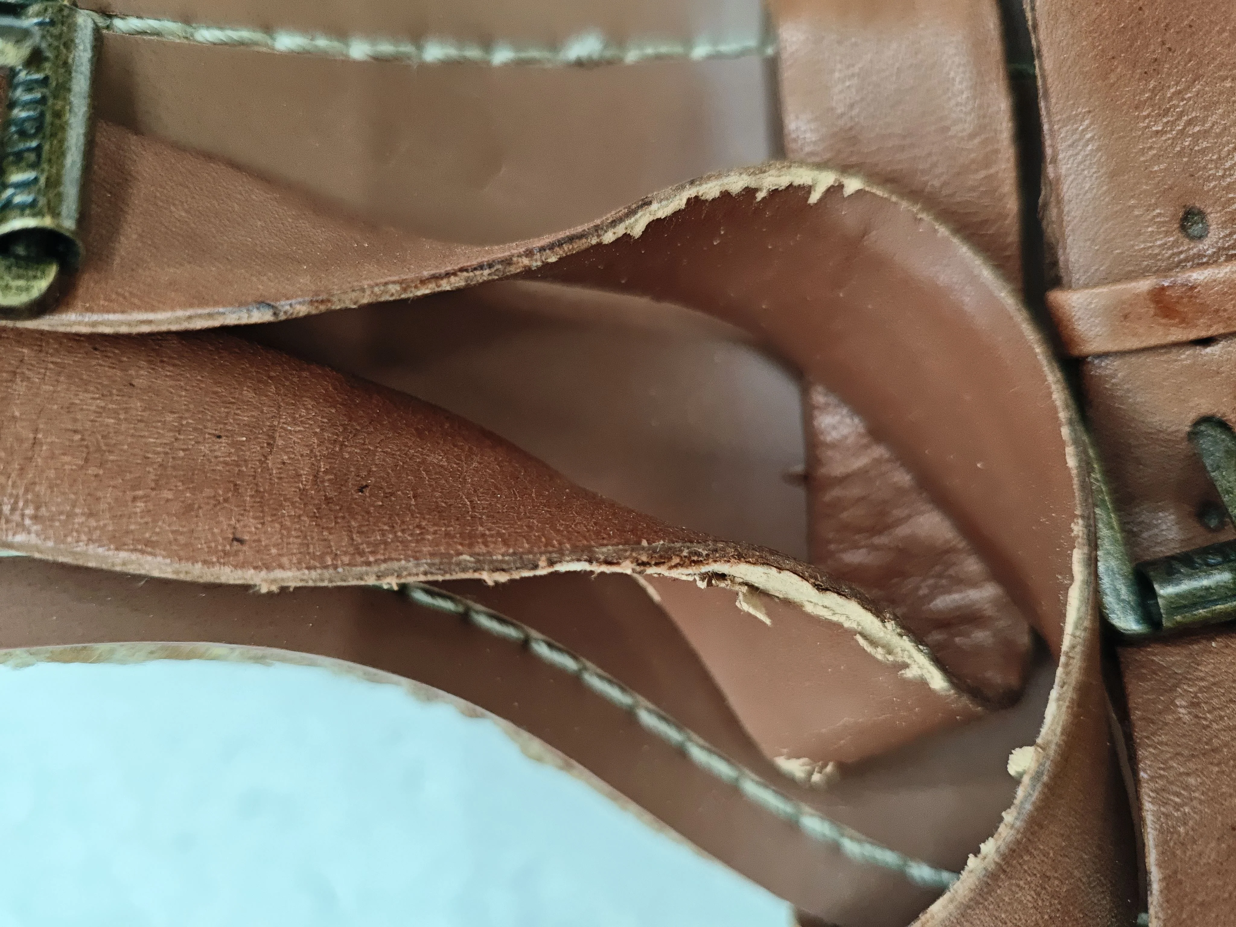 Ralph Lauren Women's Sandals UK 7.5 Brown Leather with Other Espadrille - Image 8