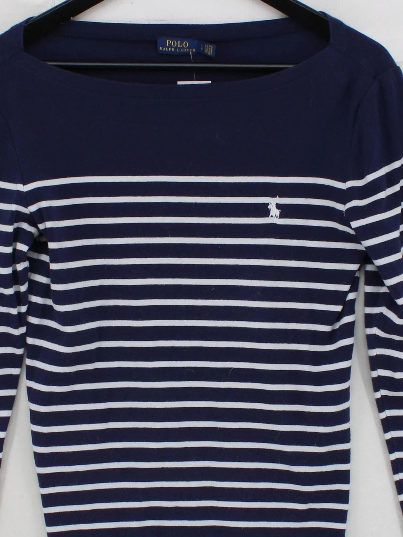 Ralph Lauren Women's T-Shirt L Blue 100% Cotton Basic - Image 3