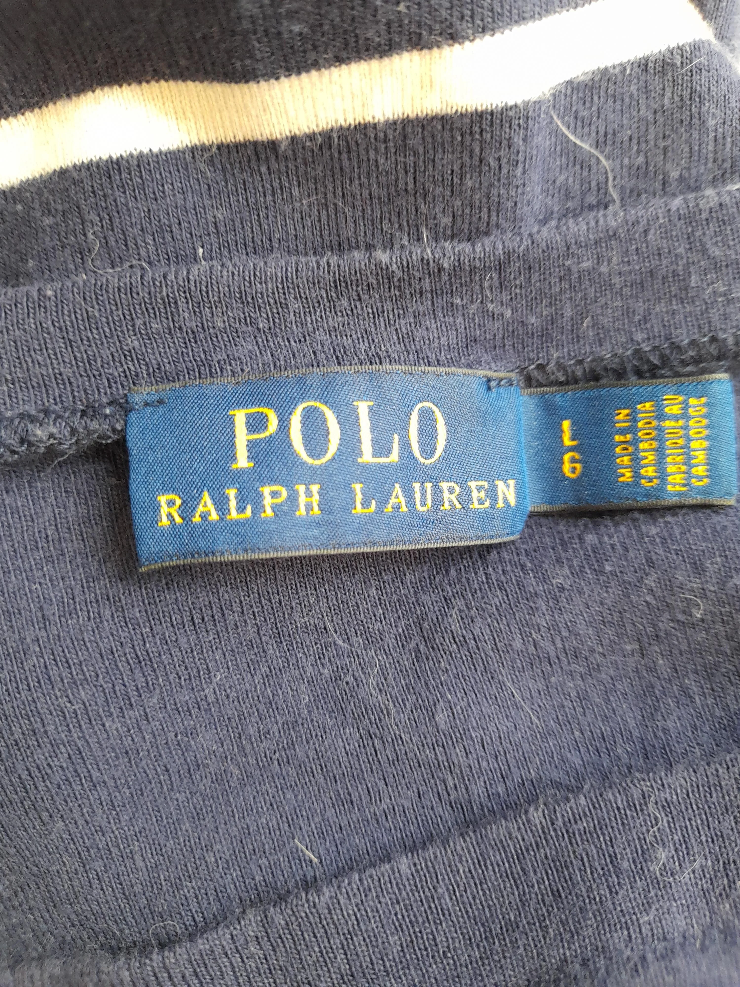 Ralph Lauren Women's T-Shirt L Blue 100% Cotton Basic - Image 5