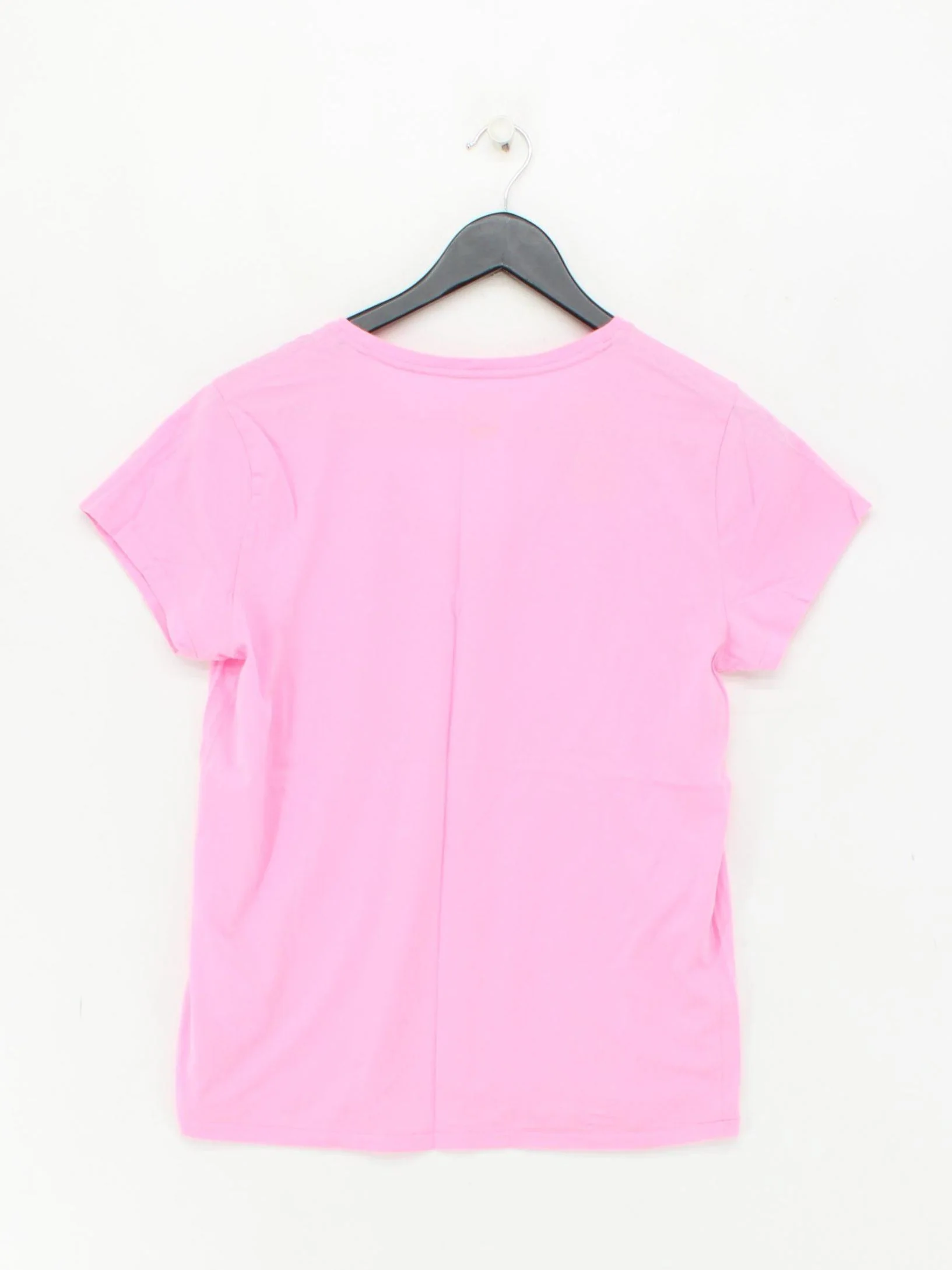 Ralph Lauren Women's T-Shirt M Pink 100% Cotton Short Sleeve V-Neck Basic - Image 2