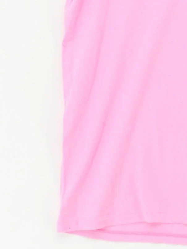 Ralph Lauren Women's T-Shirt M Pink 100% Cotton Short Sleeve V-Neck Basic - Image 4
