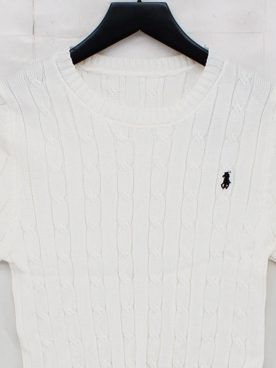 Ralph Lauren Women's Top S White 100% Cotton Short Sleeve Round Neck Basic - Image 3