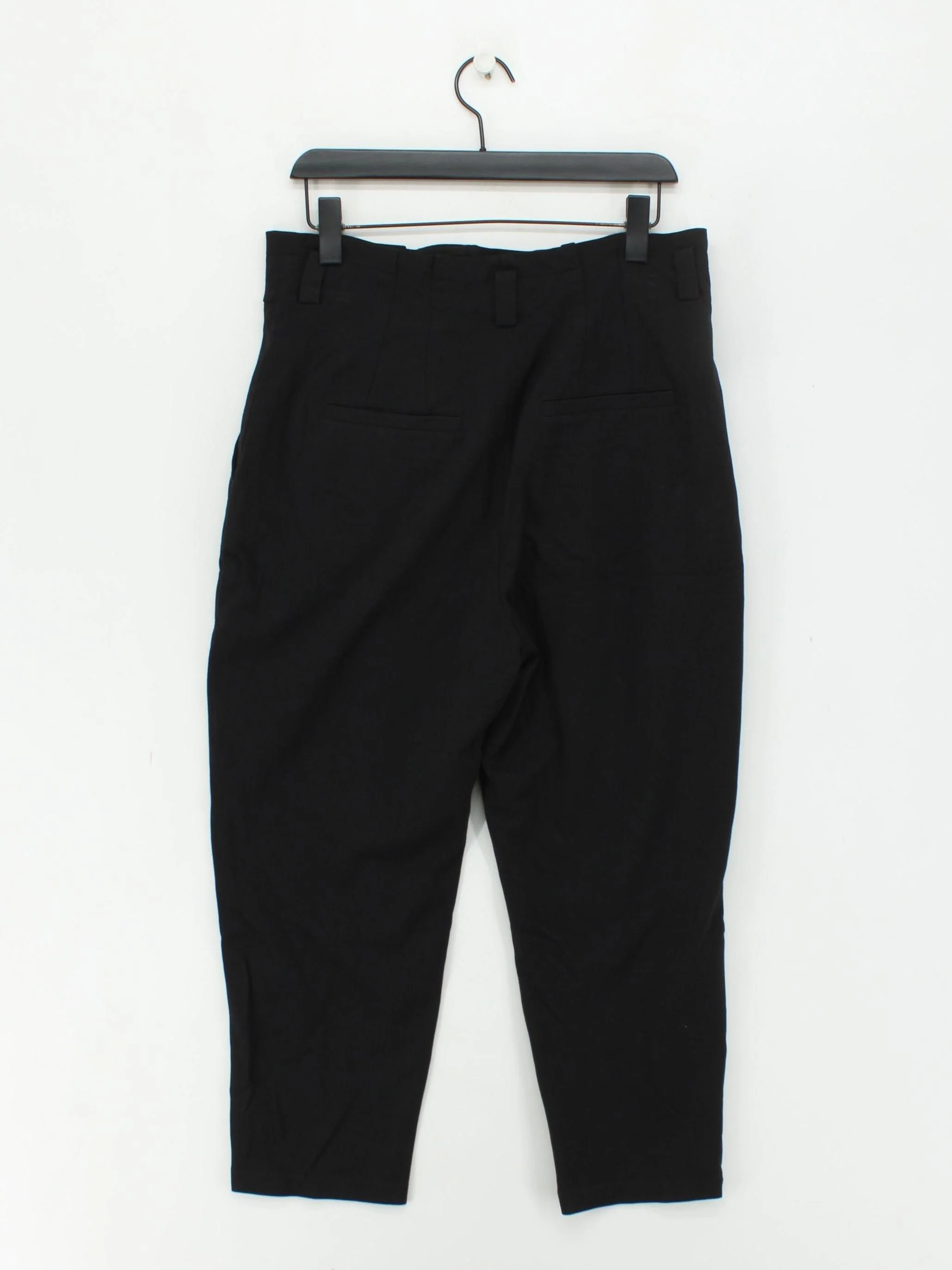Ralph Lauren Women's Trousers L Black Viscose with Nylon, Elastane Tapered Capri - Image 2