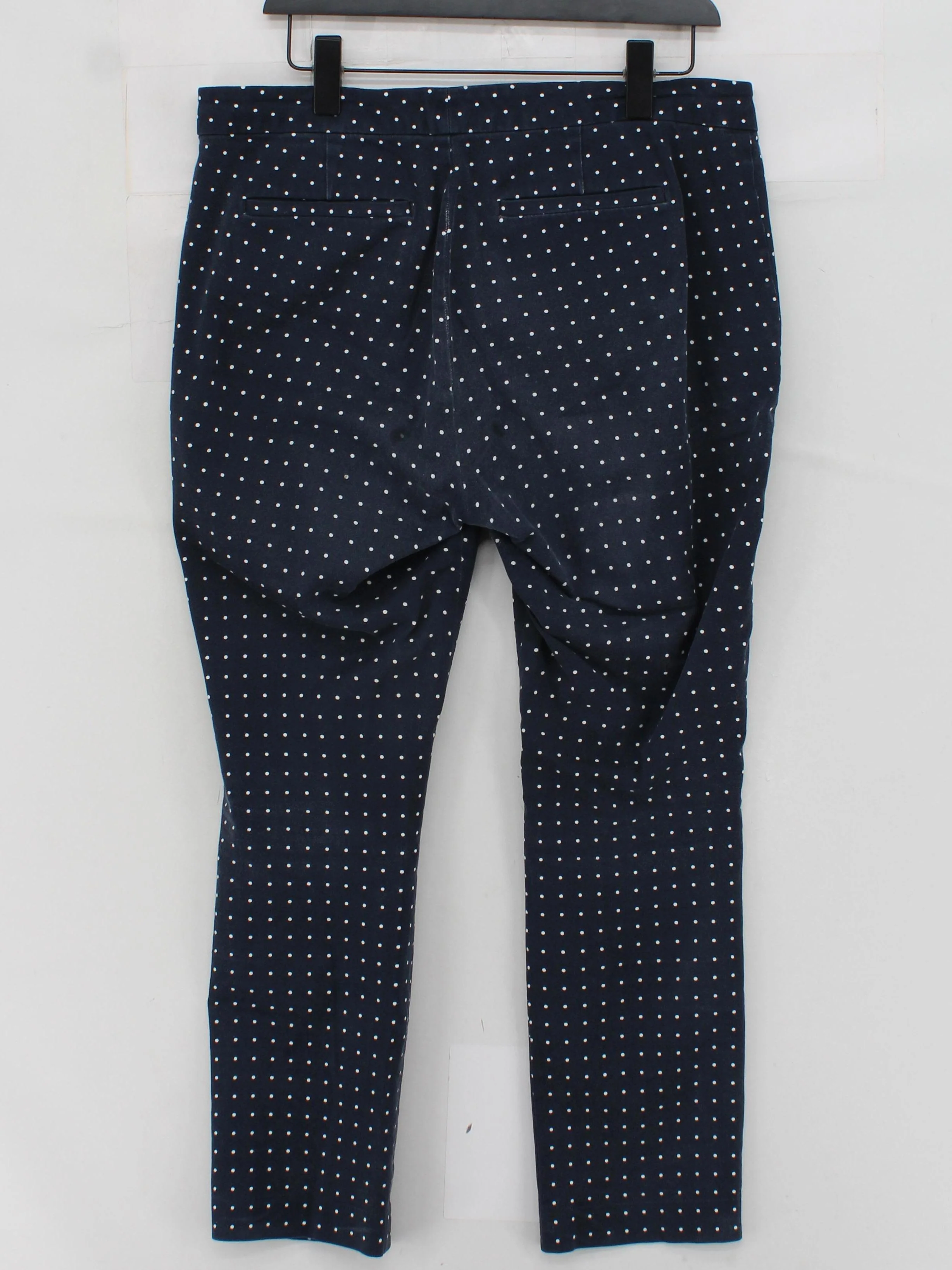Ralph Lauren Women's Trousers UK 14 Blue Cotton with Elastane Capri - Image 2