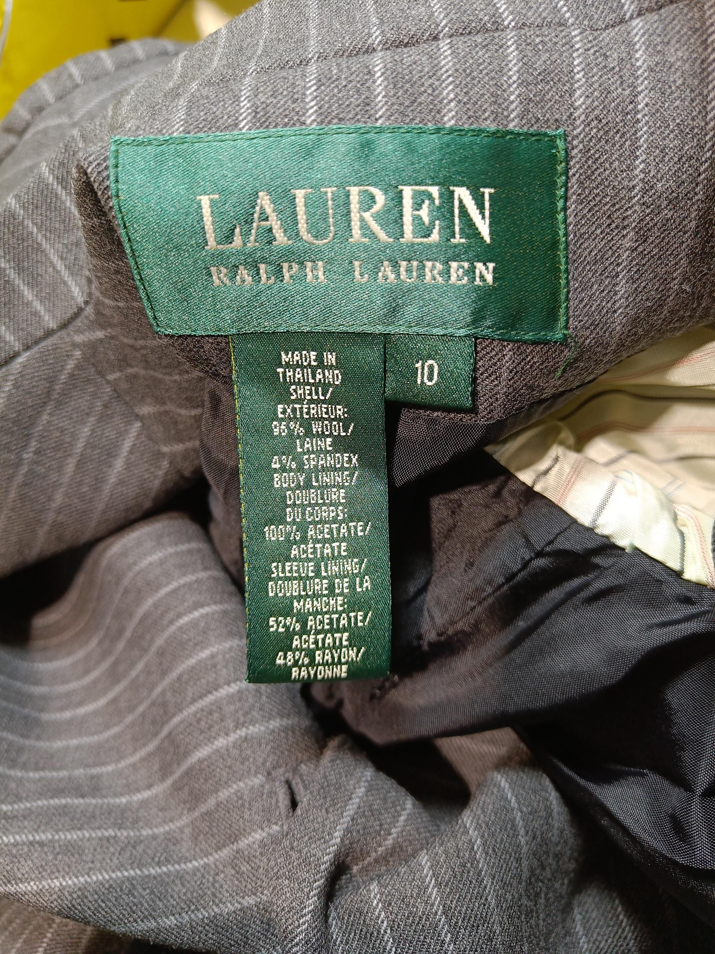 Ralph Lauren Women's Two Piece Suit UK 10 Grey Wool with Elastane Trouser Suit - Image 7