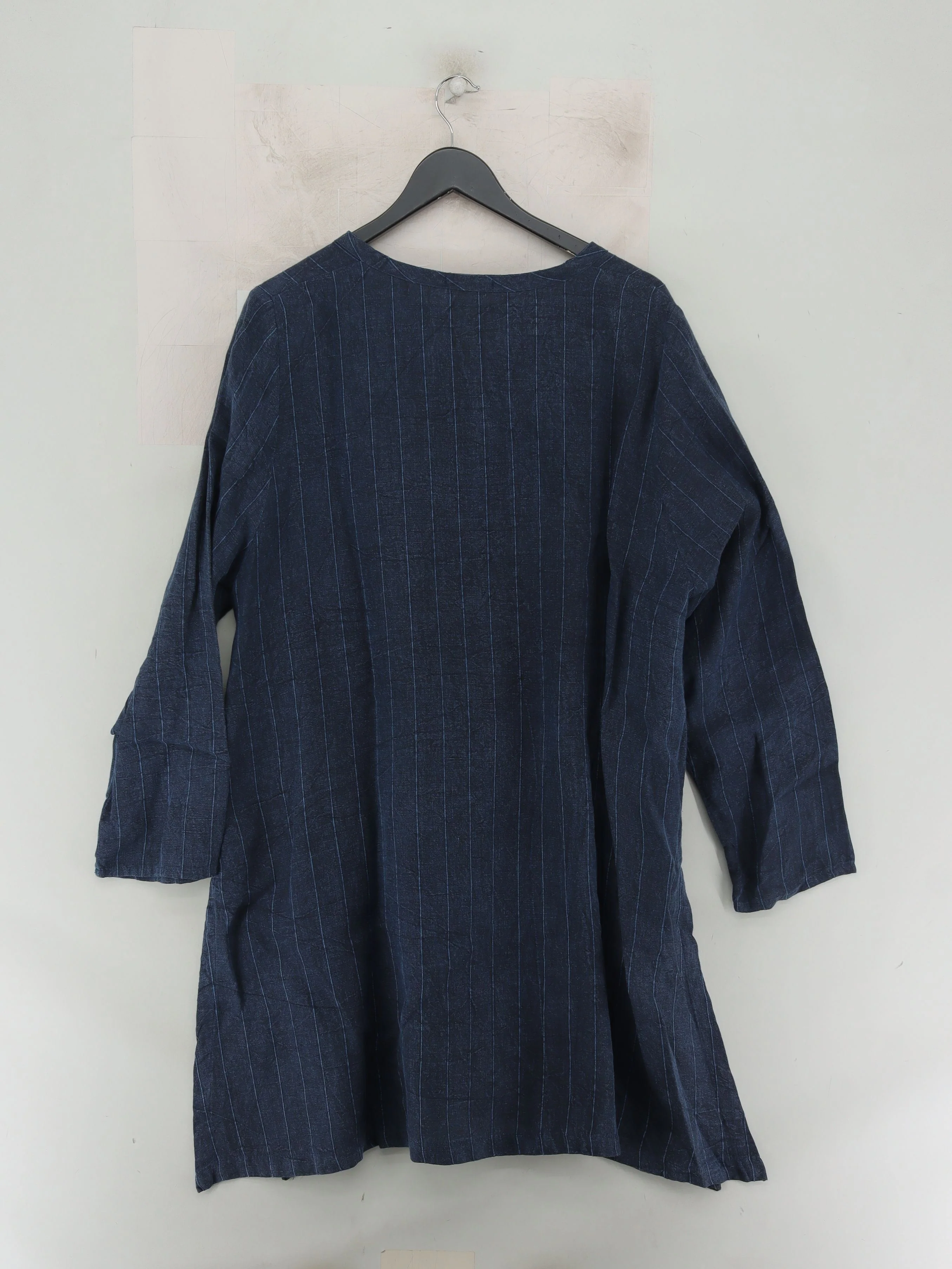 Ralston Women's Shirt M Blue Linen with Cotton Basic - Image 2