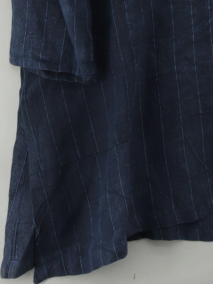 Ralston Women's Shirt M Blue Linen with Cotton Basic - Image 4
