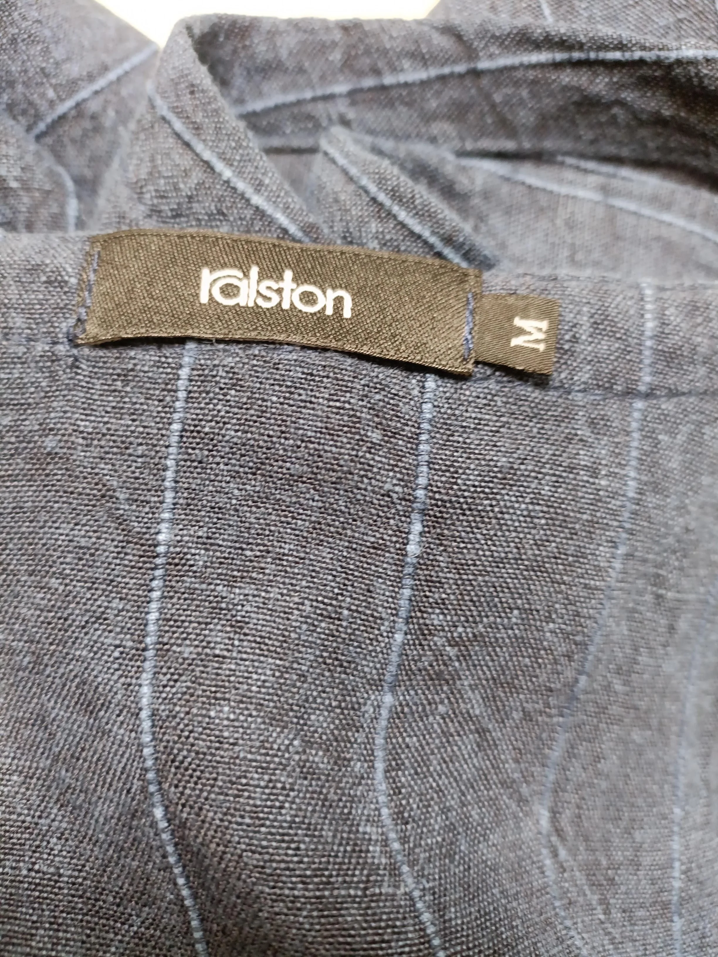 Ralston Women's Shirt M Blue Linen with Cotton Basic - Image 5