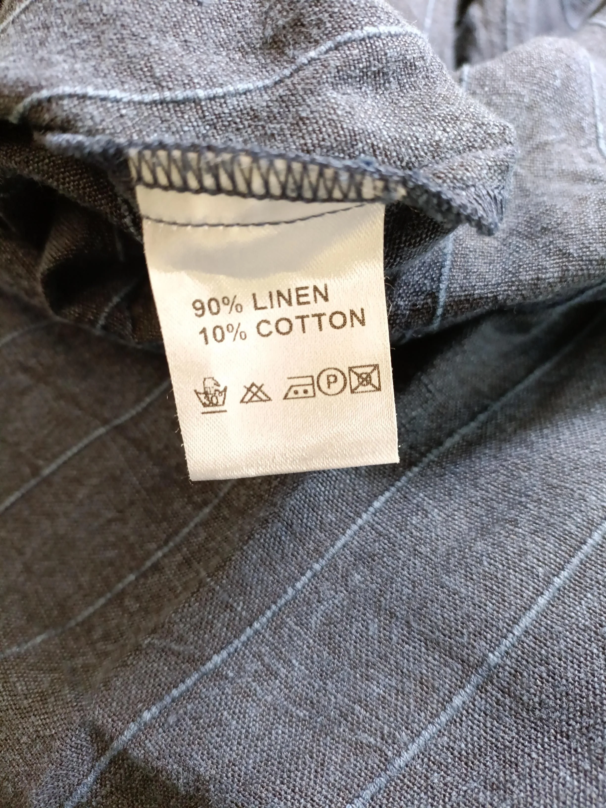 Ralston Women's Shirt M Blue Linen with Cotton Basic - Image 6