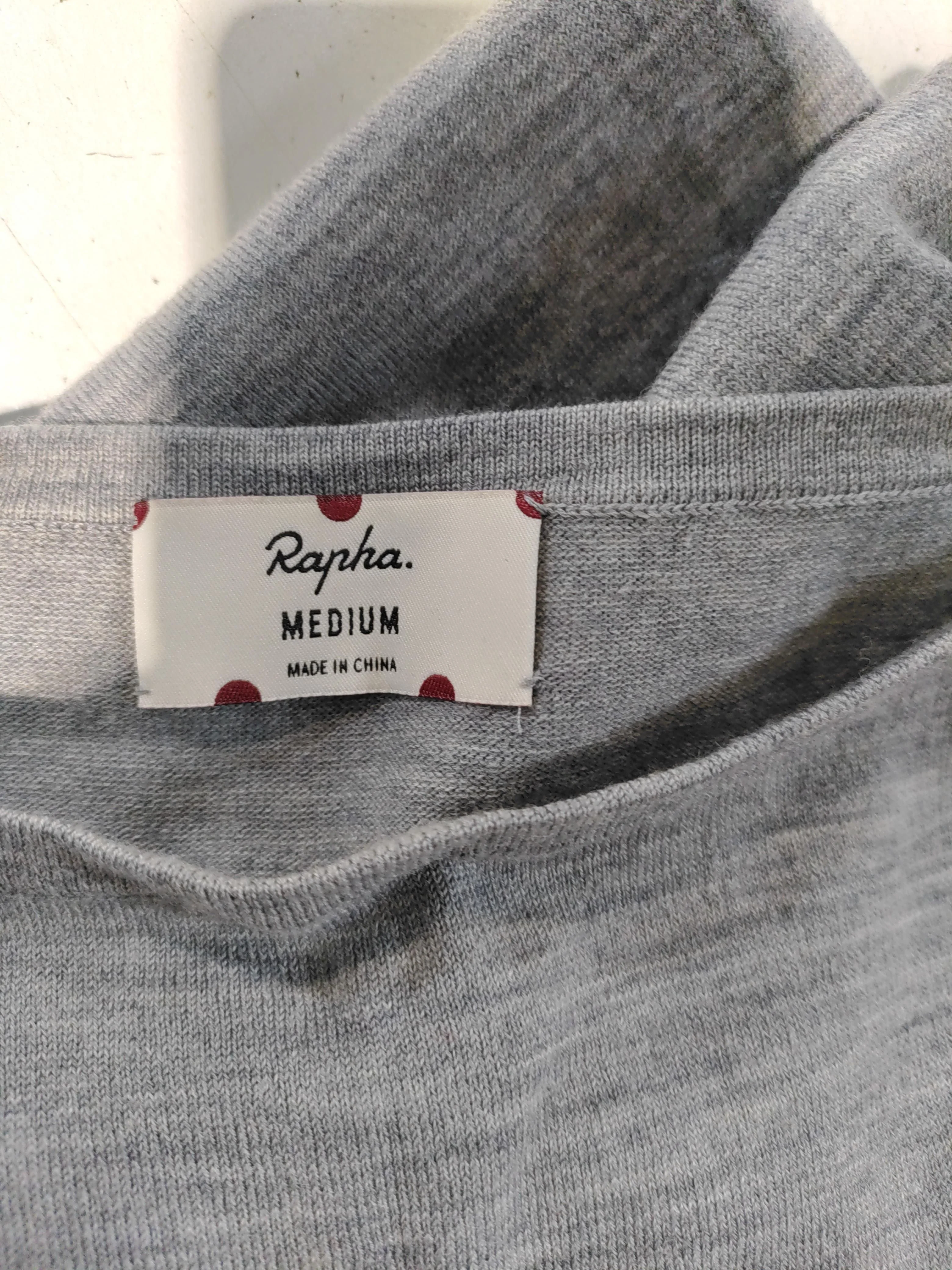 Rapha Men's Jumper M Grey Striped 100% Other Round Neck Pullover - Image 5
