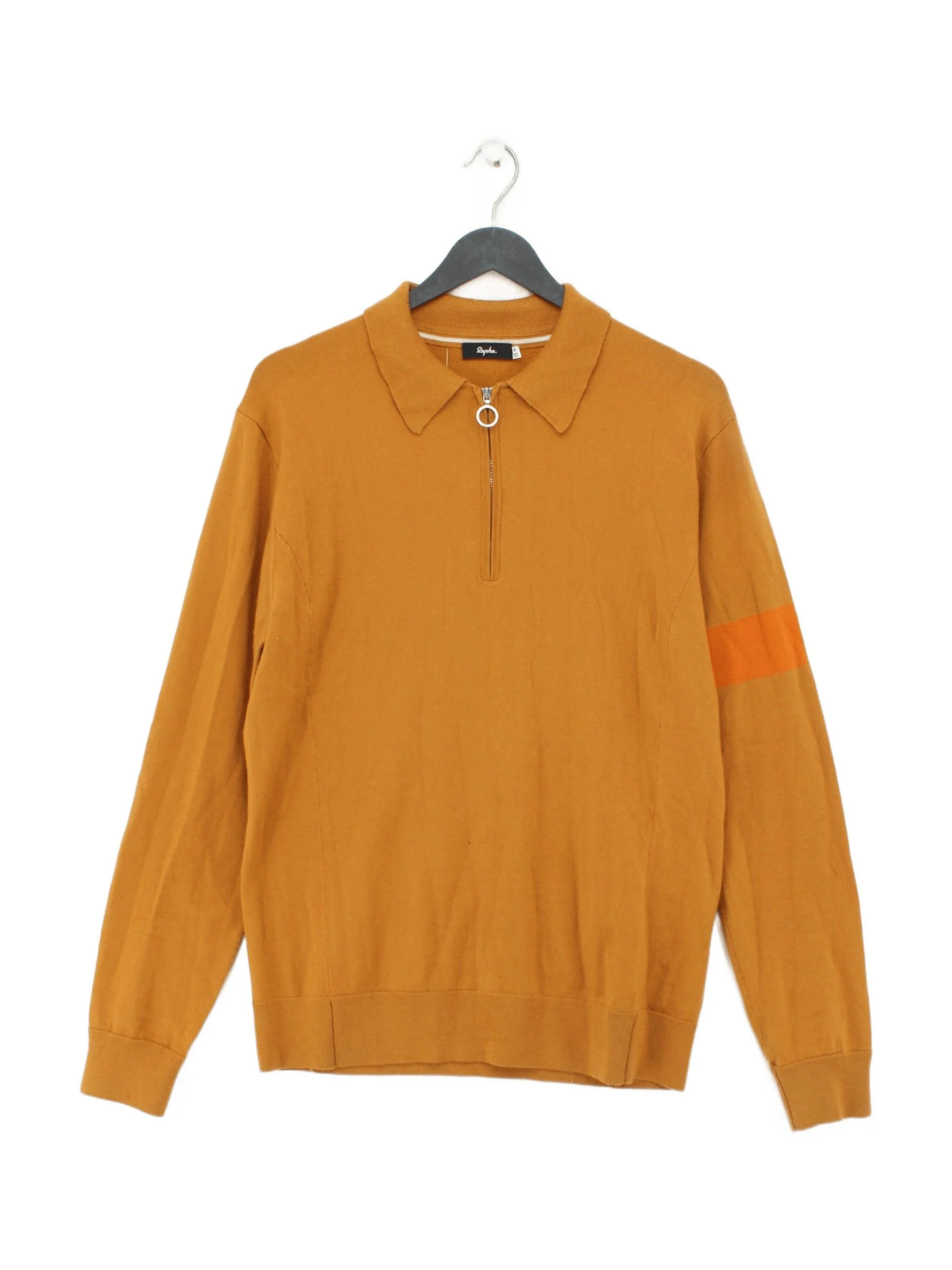 Rapha Men's Polo M Gold Wool with Nylon, Elastane Basic