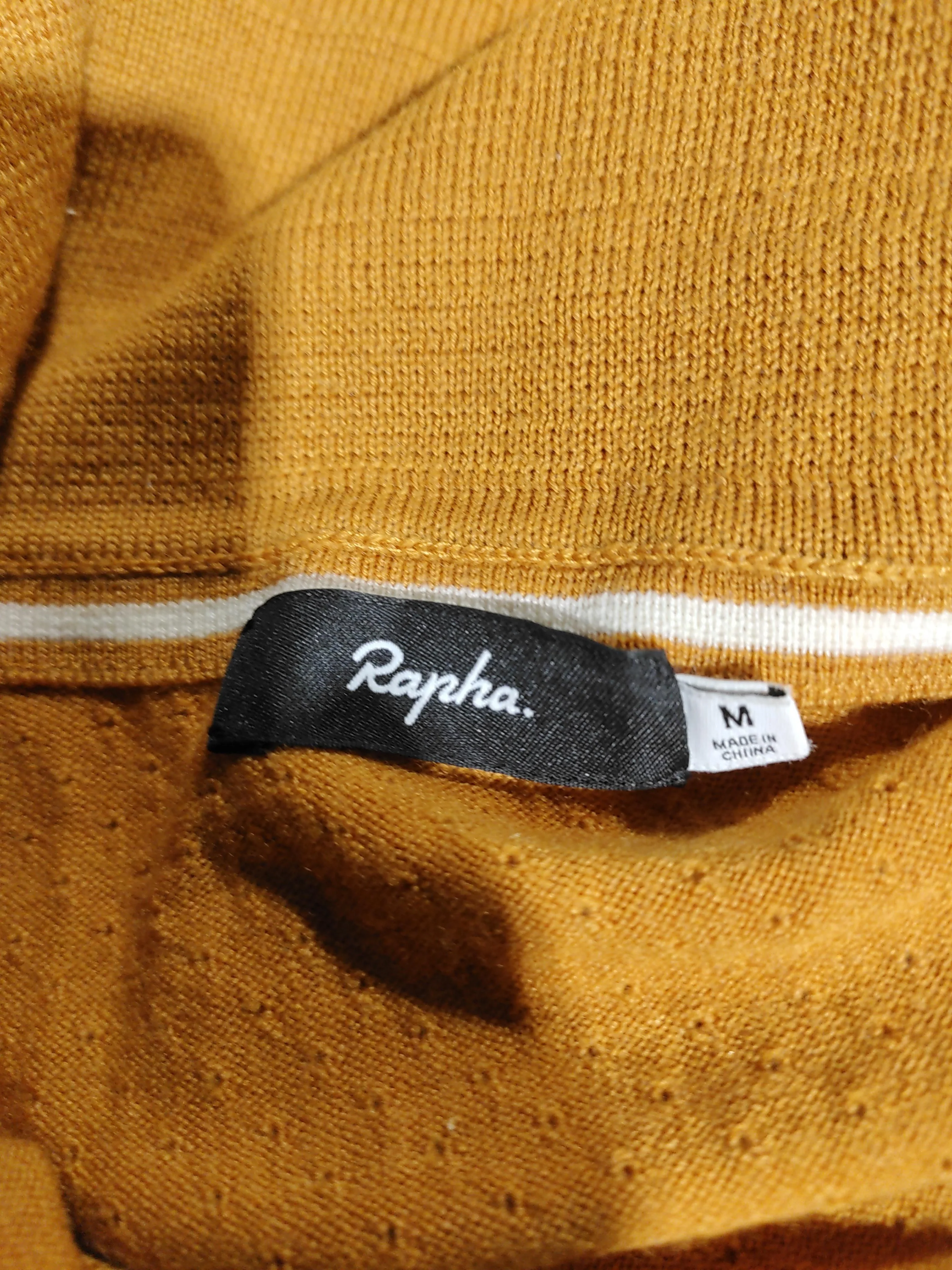 Rapha Men's Polo M Gold Wool with Nylon, Elastane Basic - Image 6