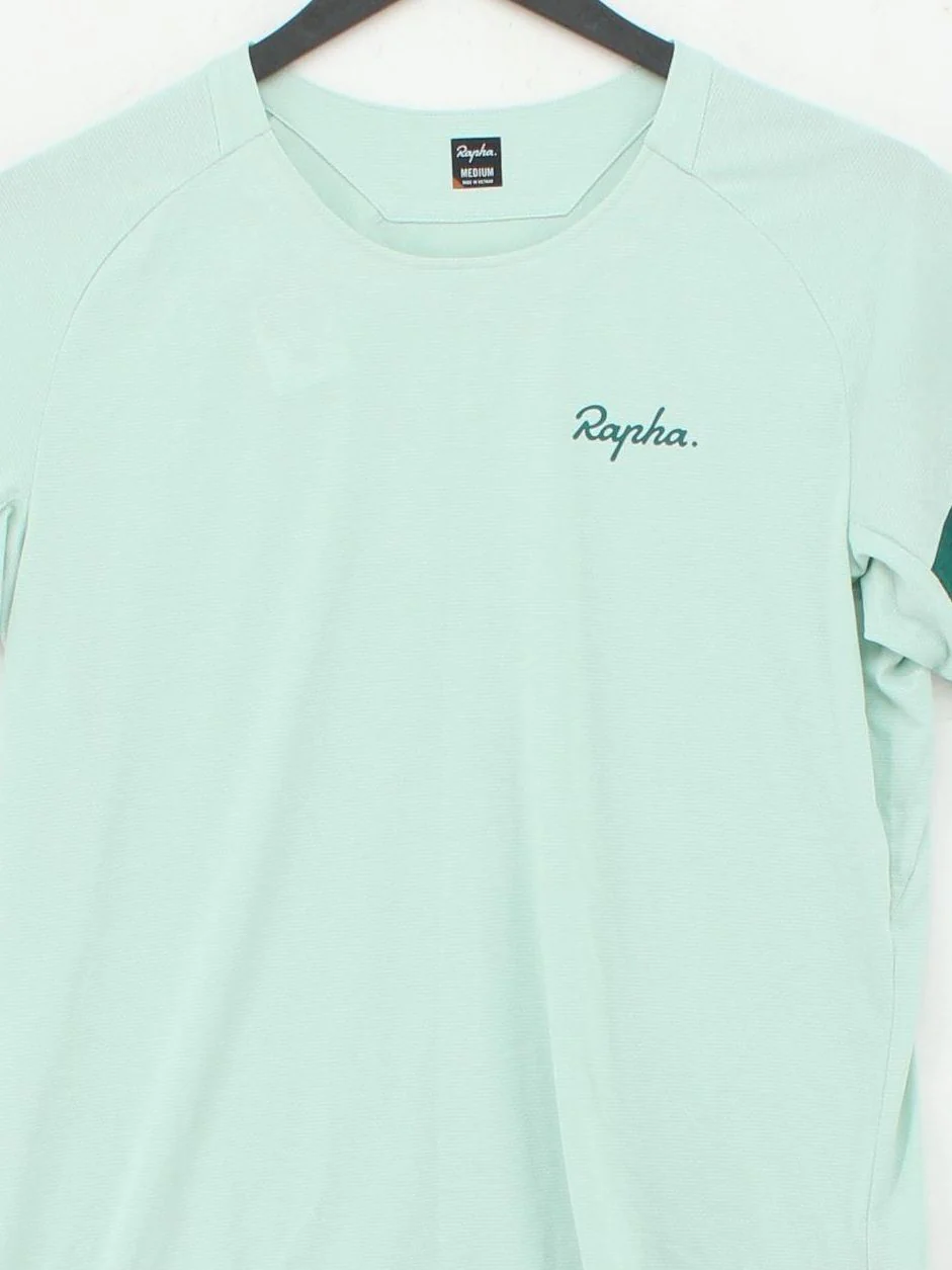 Rapha Men's T-Shirt M Green 100% Polyester Round Neck Basic - Image 3