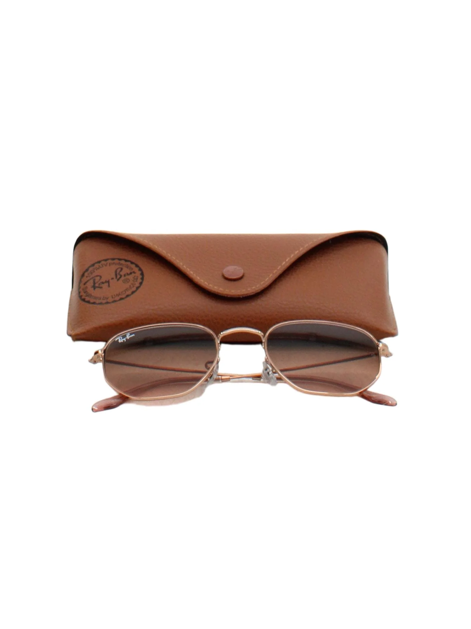 Ray-Ban Men's Sunglasses Gold Round