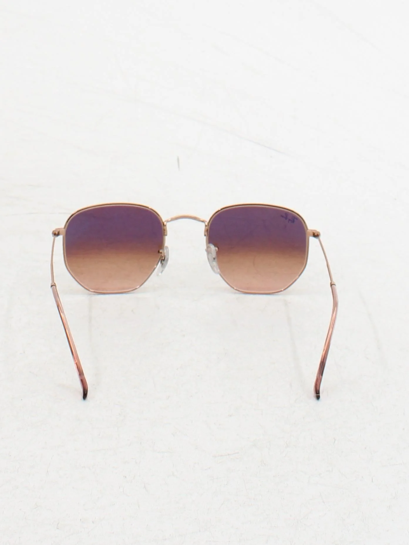Ray-Ban Men's Sunglasses Gold Round - Image 2