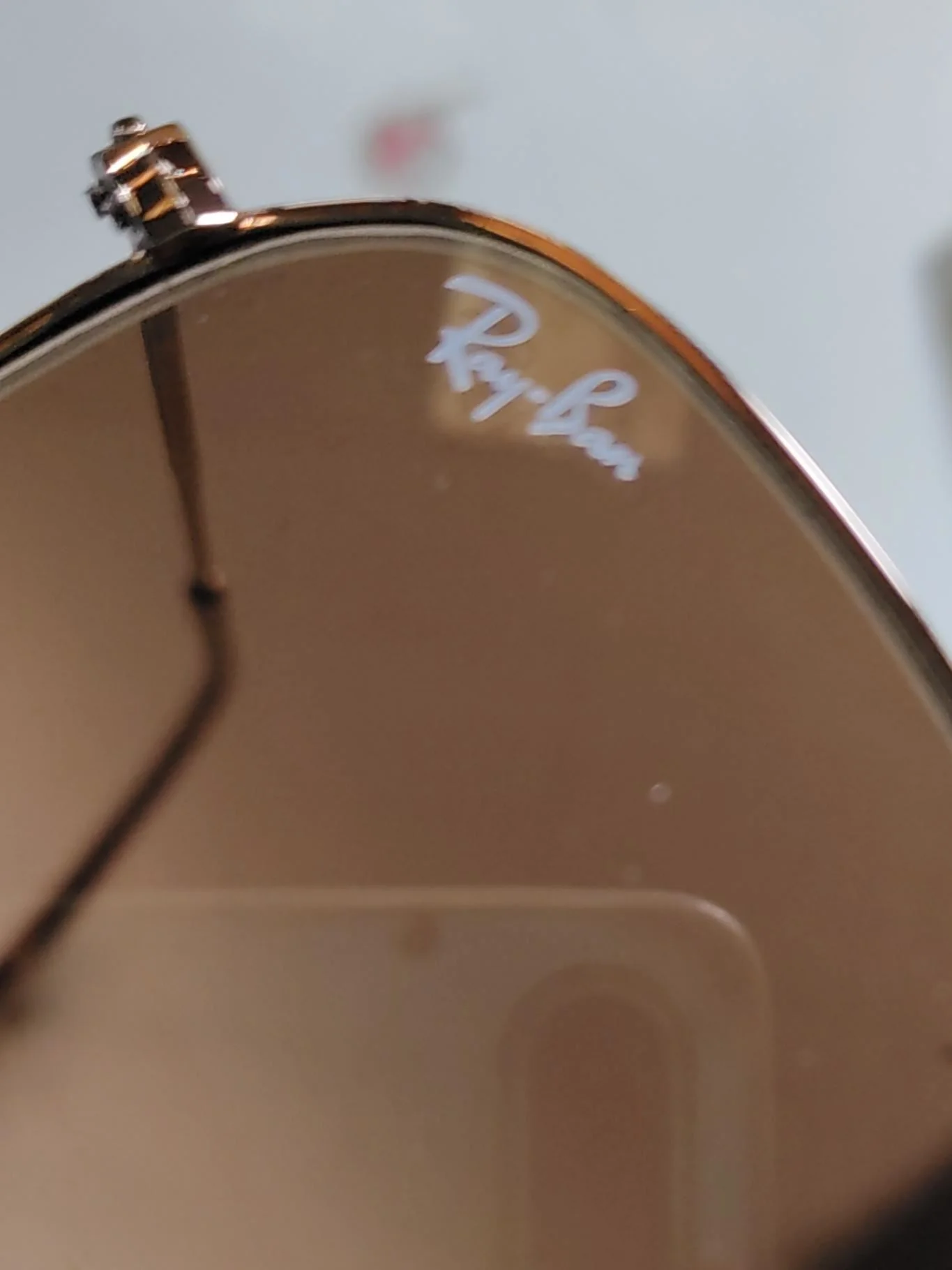 Ray-Ban Men's Sunglasses Gold Round - Image 5