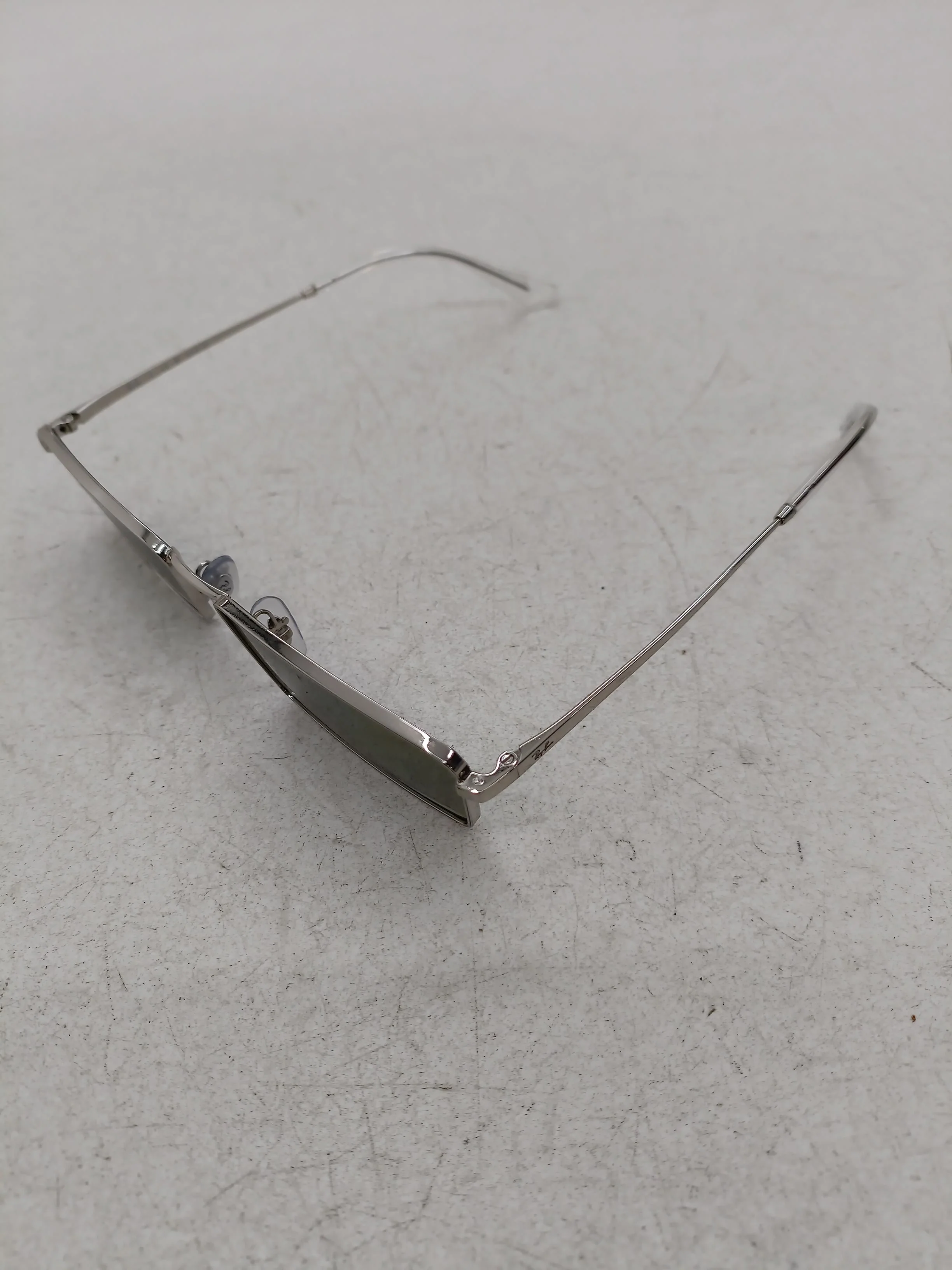 Ray-Ban Men's Sunglasses Silver Oval - Image 4