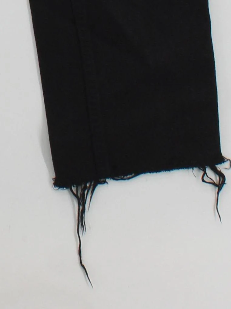 Re/Done Women's Jeans W 25 in Black 100% Cotton Straight - Image 4