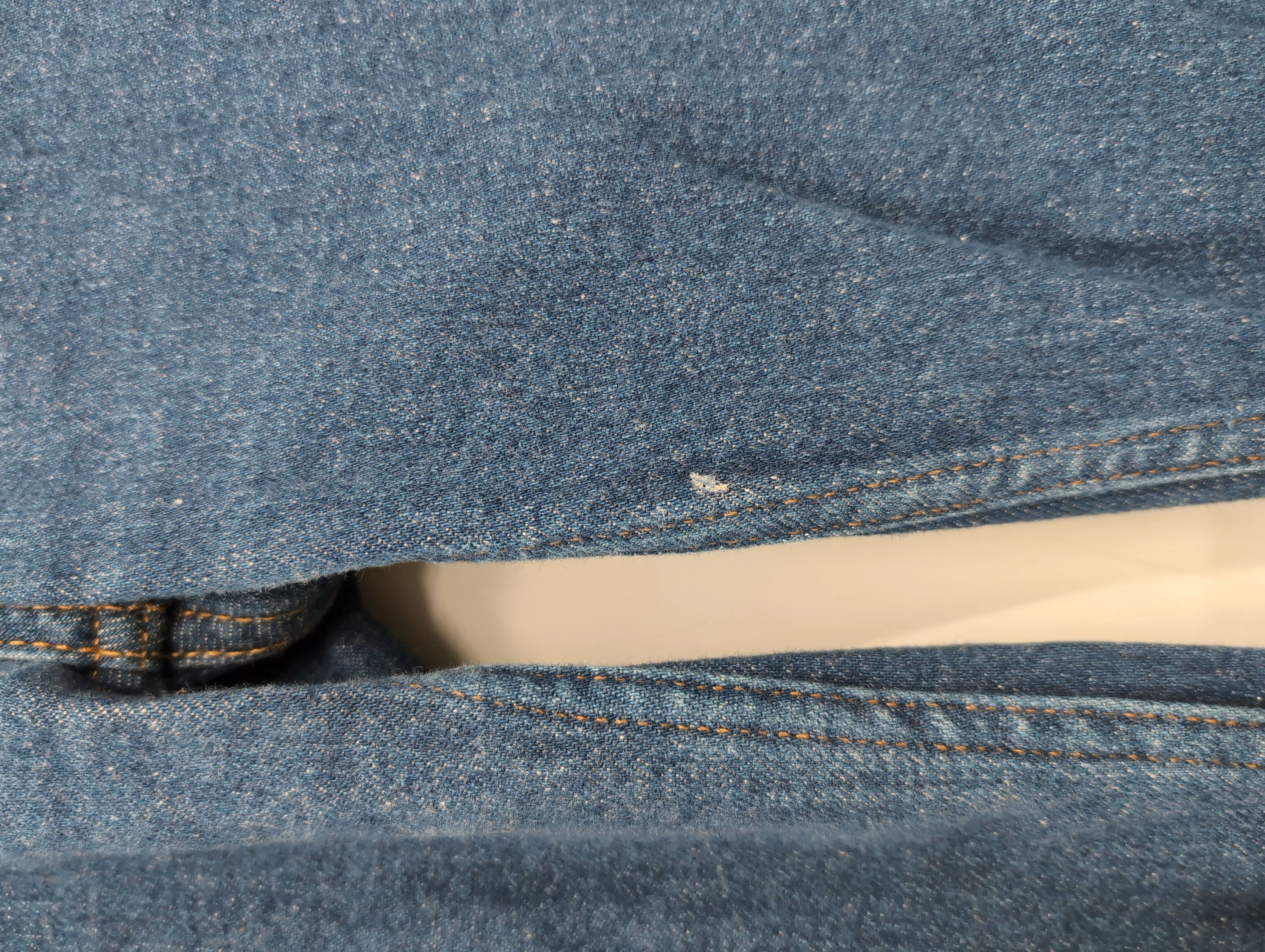 Re/Done Women's Jeans W 25 in Blue Cotton with Polyester, Elastane Straight - Image 5