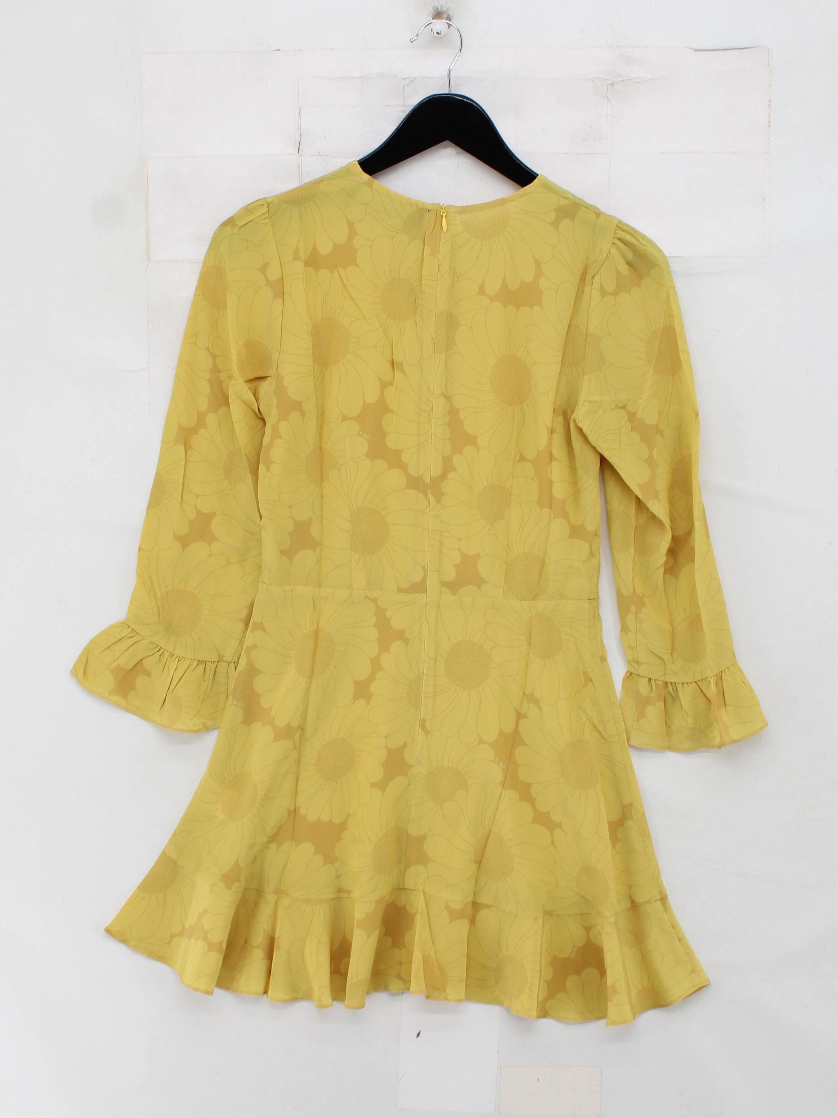 Realisation Skater Mini Dress S in Yellow - Image 2