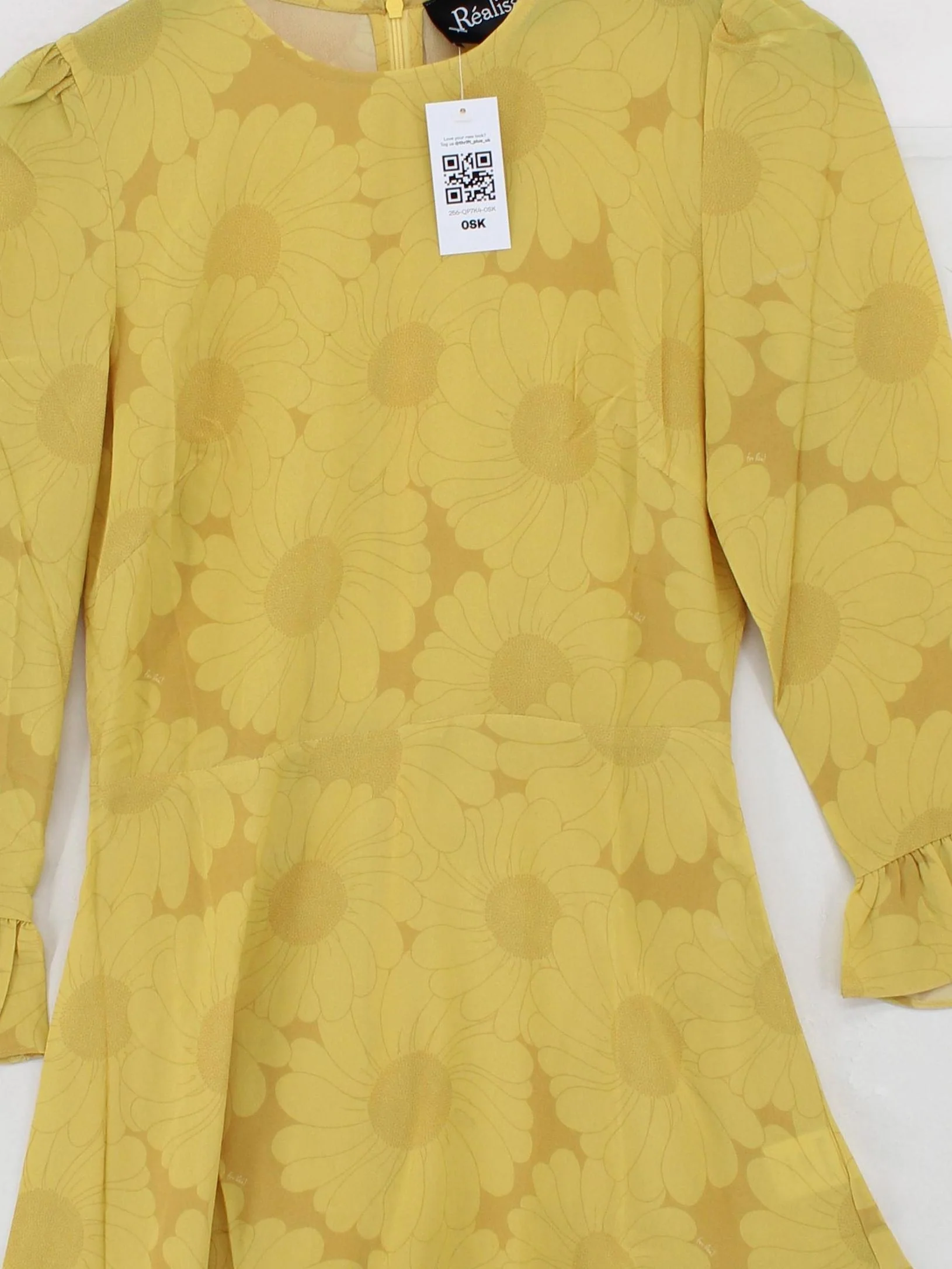 Realisation Skater Mini Dress S in Yellow - Image 3