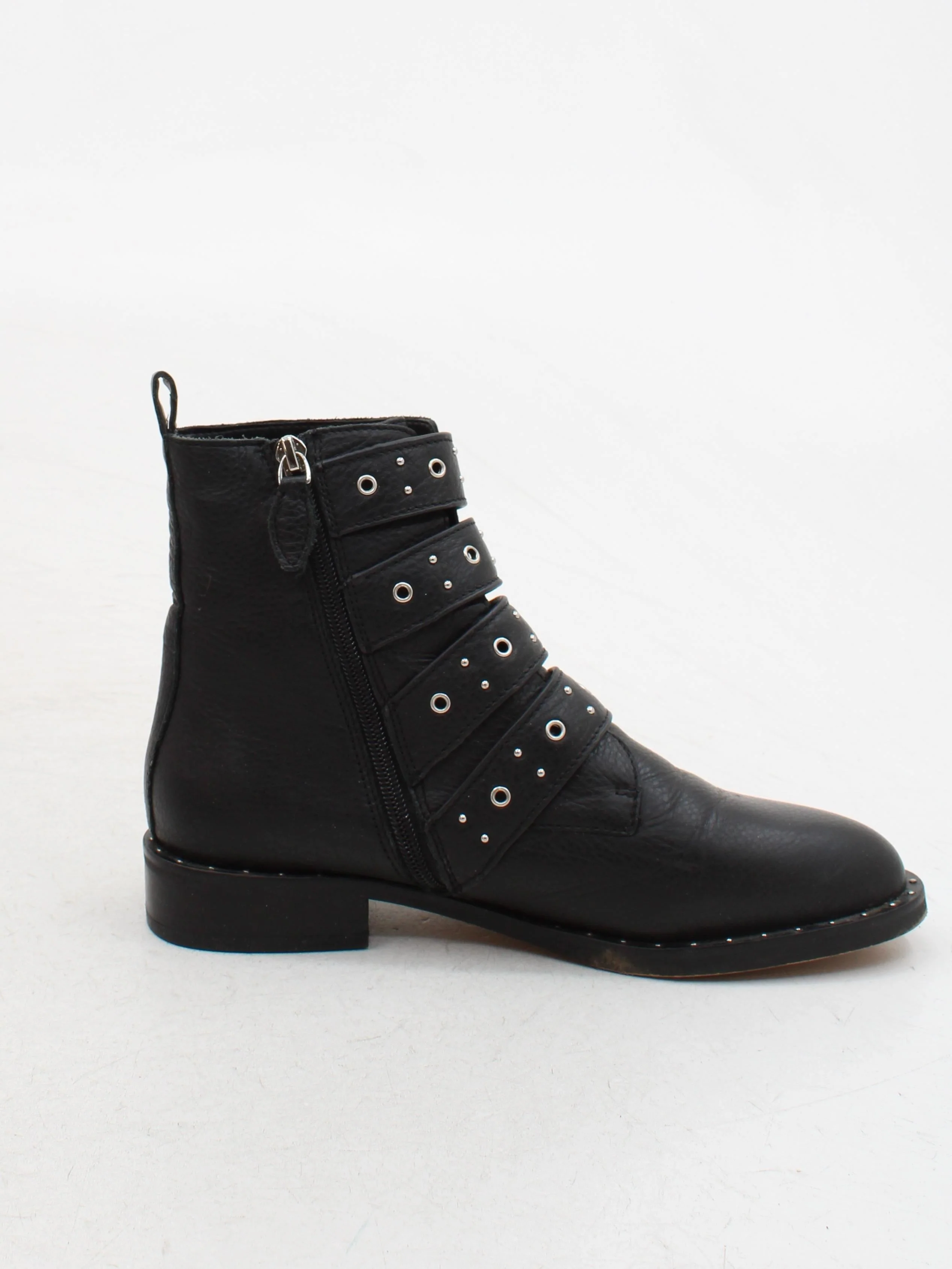 Rebecca Minkoff Women's Boots UK 8.5 Black 100% Leather Combat - Image 5
